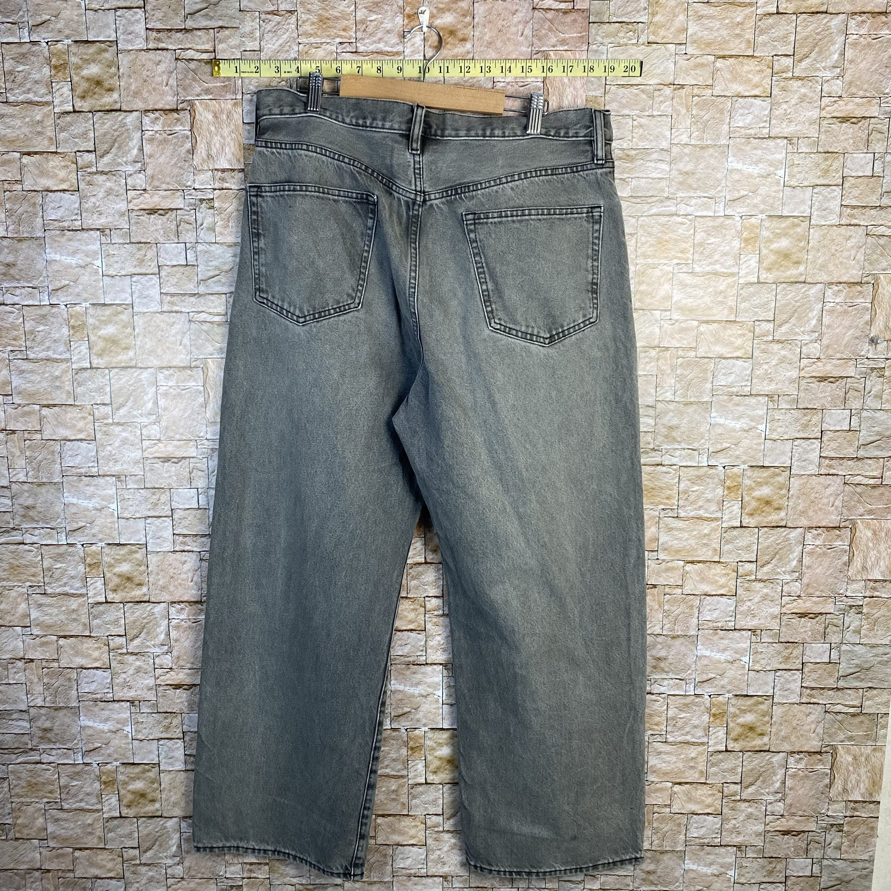 Japanese Brand GU japan grey Denim vintage Pants #7594 Size US 34 / EU 50 - 13 Thumbnail