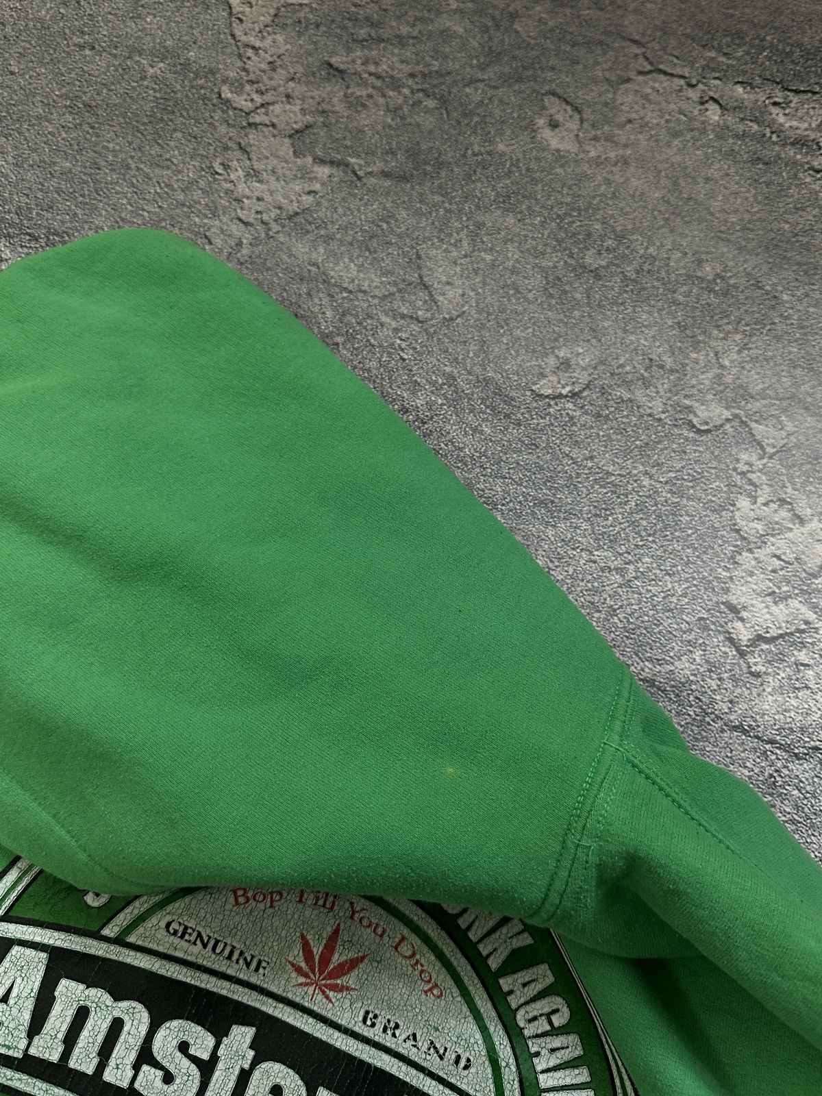 Vintage Vintage Amsterdam Weed XXX Hoodie L "Horny Again" Green Size US L / EU 52-54 / 3 - 9 Thumbnail