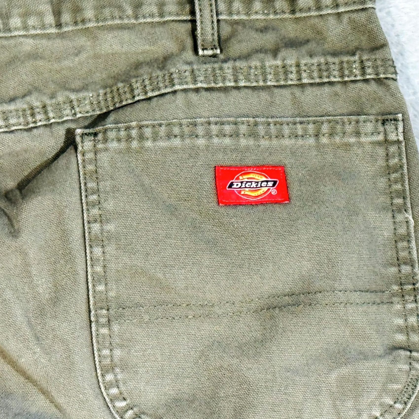 Dickies Dickies Pants Mens 38x30 Green Canvas Straight Relaxed Fit Work Utility Jeans Mens Regular 38x30 Green Dickies W41696E Size US 38 / EU 54 - 4 Thumbnail