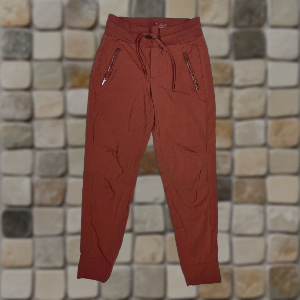 Athleta Athleta Trekkie North Jogger Pants Womens 0 Brown Stretch Mid Rise Tapered Leg Size 25" / US 0 / IT 36 - 1 Thumbnail