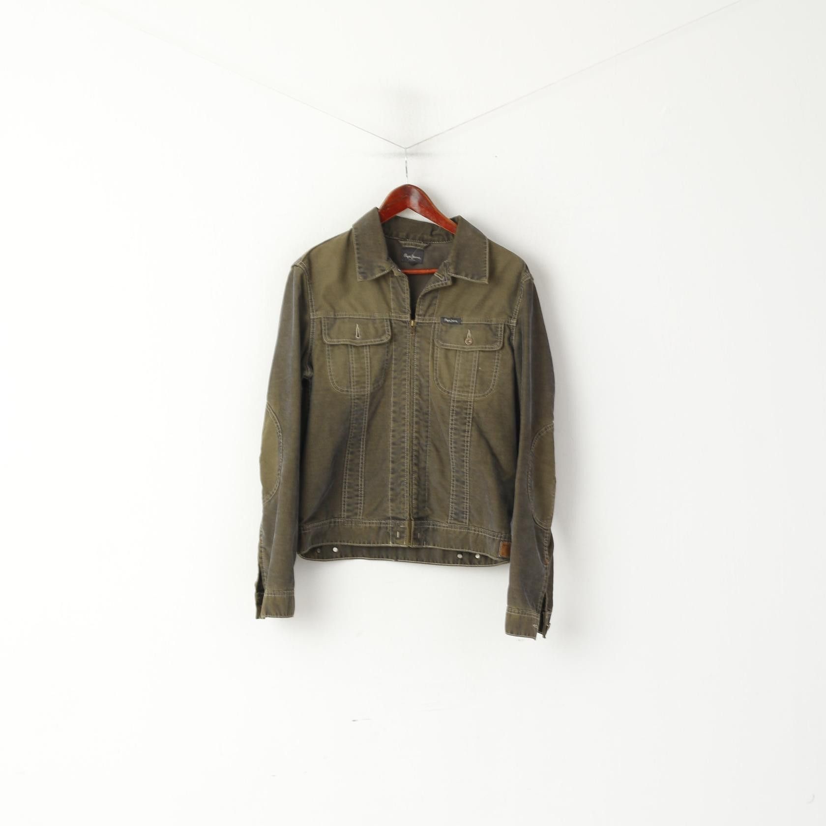 Pepe Jeans Pepe Jeans Women L (M) Denim Jacket Green Cotton 7473 Size M / US 6-8 / IT 42-44 - 2 Thumbnail