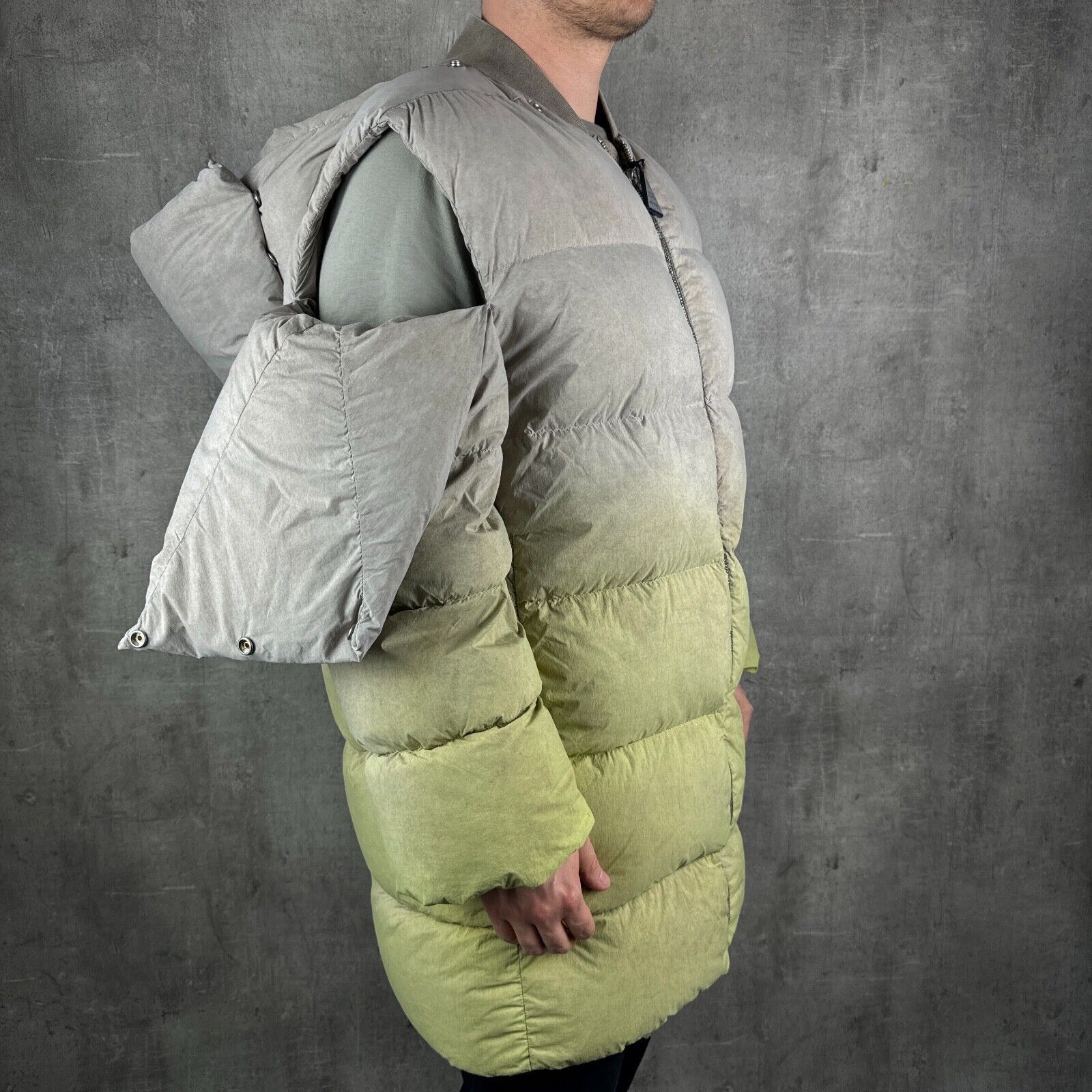 Moncler × Rick Owens RICK OWENS x Moncler FW23 Convertible Parka Funnel Neck Coat Size US S / EU 44-46 / 1 - 4 Thumbnail