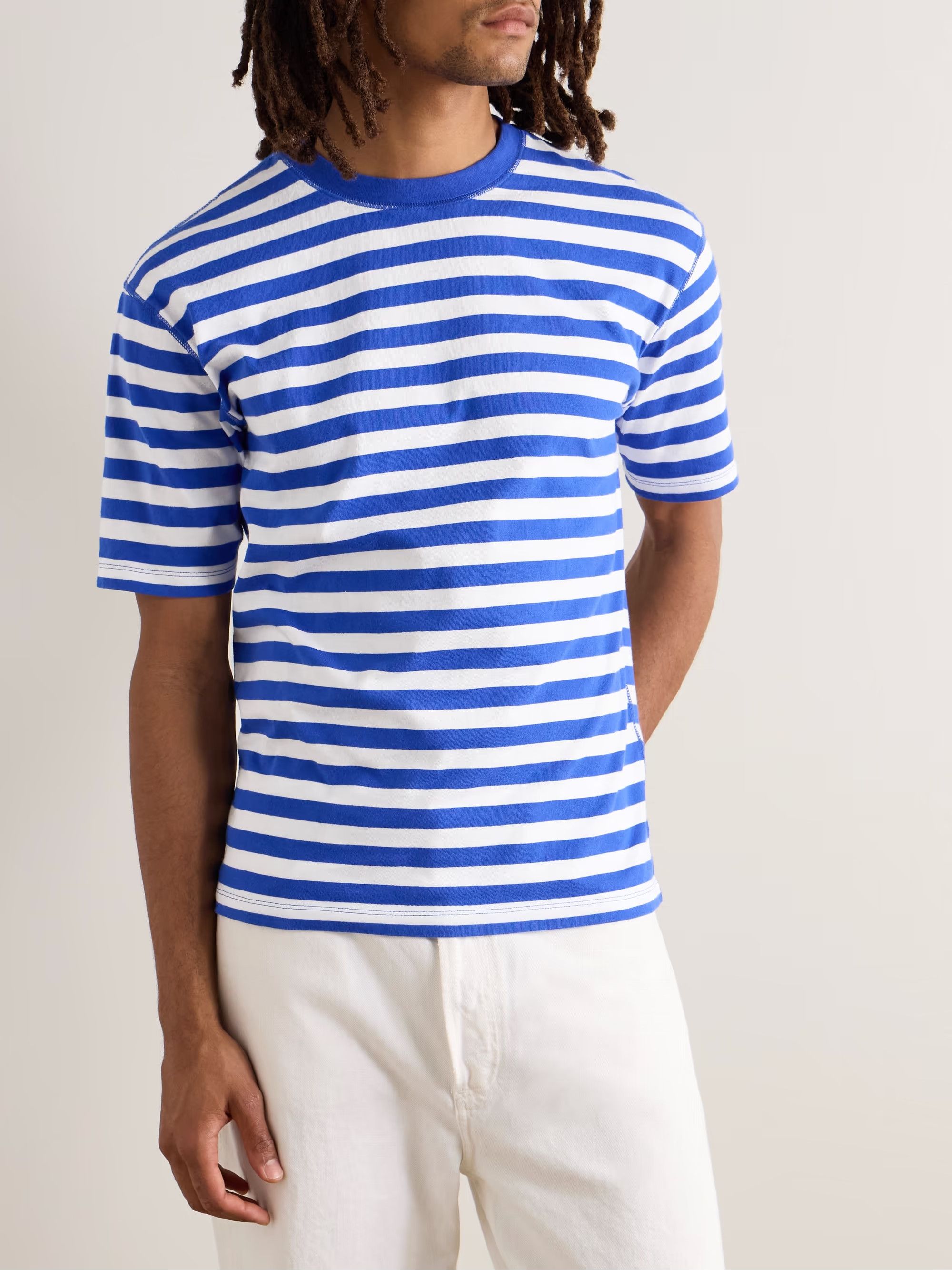 Drake's DRAKE'S Striped t-shirt blue Size US L / EU 52-54 / 3 - 9 Thumbnail