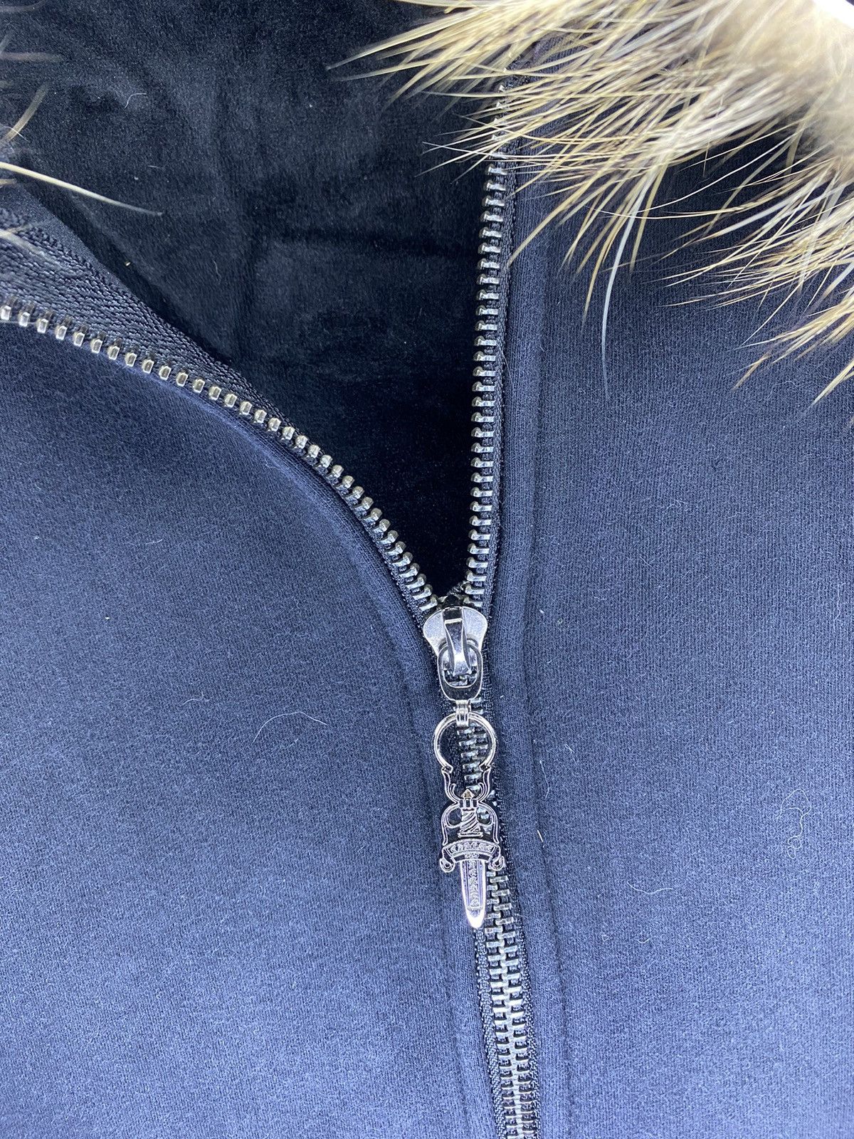 Japanese Brand Vintage japan boxy cross side zipper fur hoodie Size US L / EU 52-54 / 3 - 6 Thumbnail