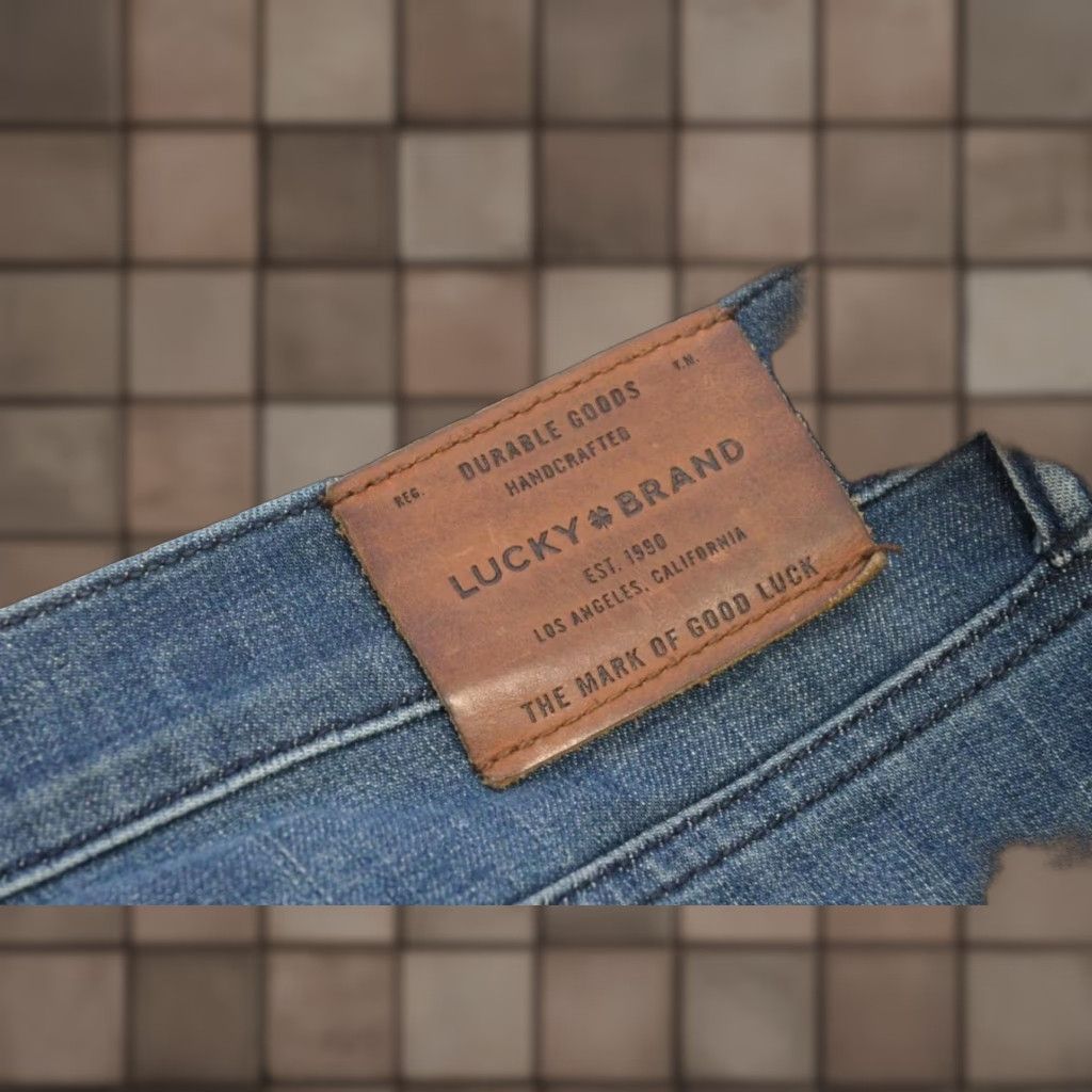 Lucky Brand Jeans Straight Mens 40 30 Blue Regular 40 in Cotton Elastane Denim