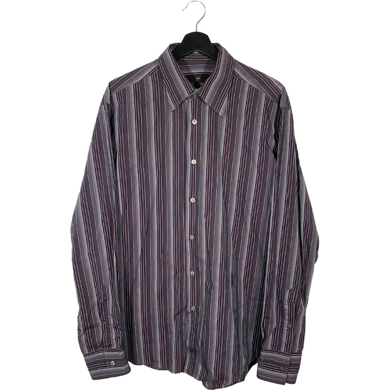 Z Zegna Z Zegna Vertical Stripe Pearl Button City Shirt Size XL Size US XL / EU 56 / 4 - 1 Thumbnail