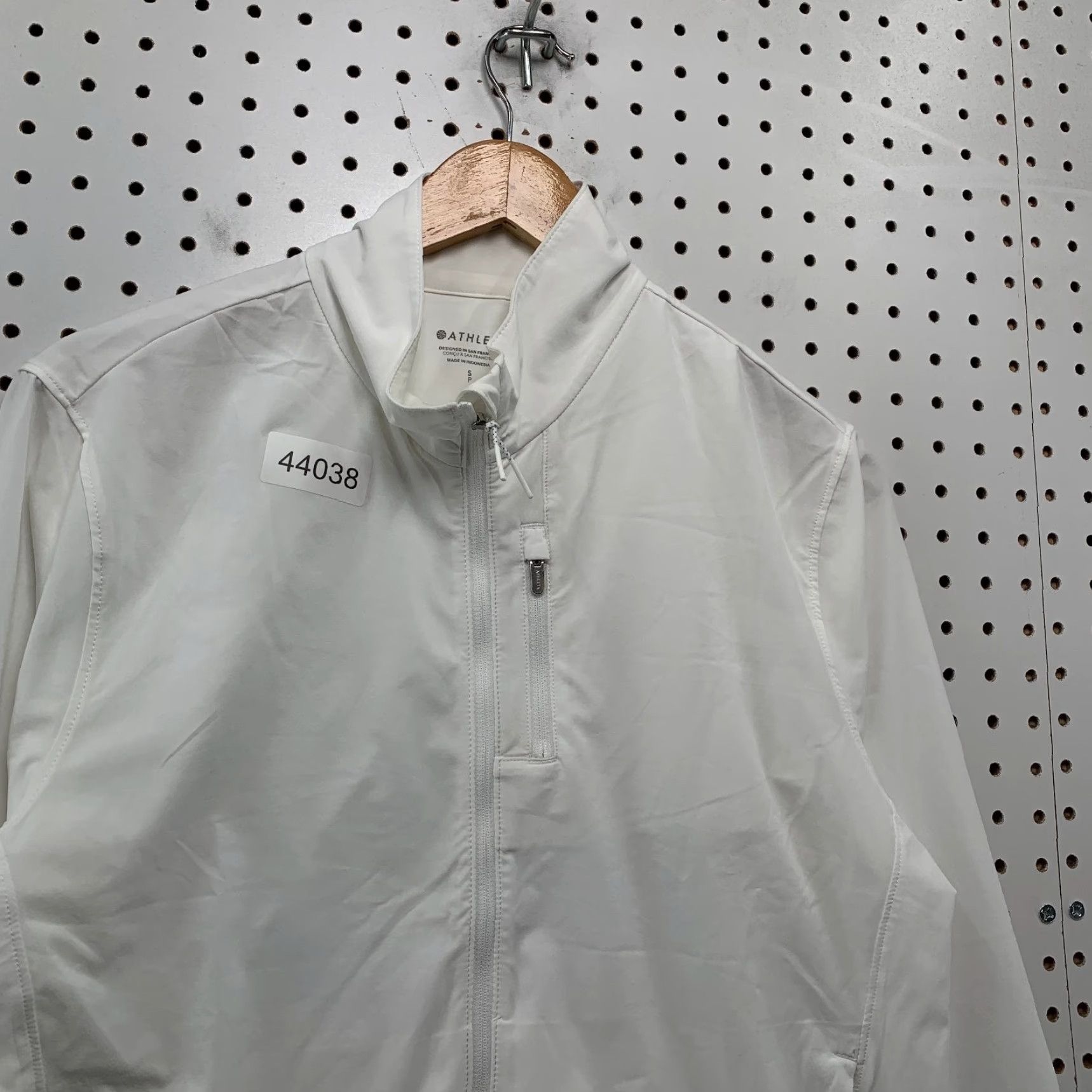Athleta Athleta Windbreaker Jacket Womens Small White Lightweight Workout Run Size S / US 4 / IT 40 - 5 Thumbnail