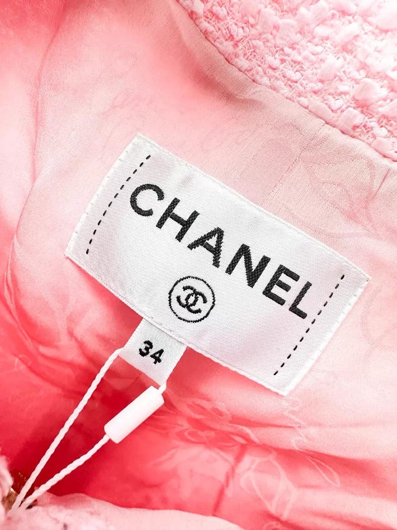 Chanel Chanel Snowflake tweed four-pocket short-sleeved dress Size XXS / US 00 / IT 34 - 4 Thumbnail