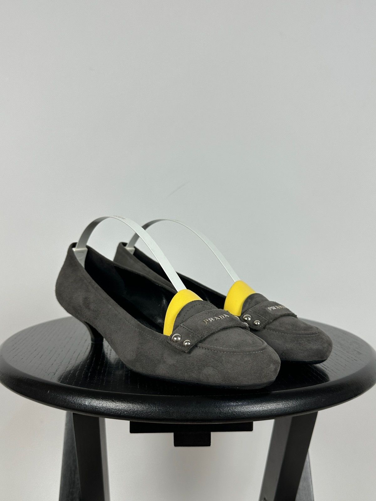 Prada Prada Gray Suede Loafers Moccasins Slip-On Shoes Size US 6.5 / IT 36.5 - 10 Thumbnail