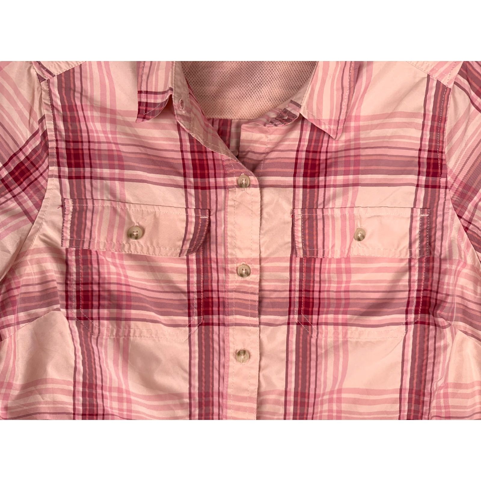 Eddie Bauer Eddie Bauer Shirt Women Small Pink Plaid Button Up Vented Fish Angler Women Size S / US 4 / IT 40 - 6 Thumbnail