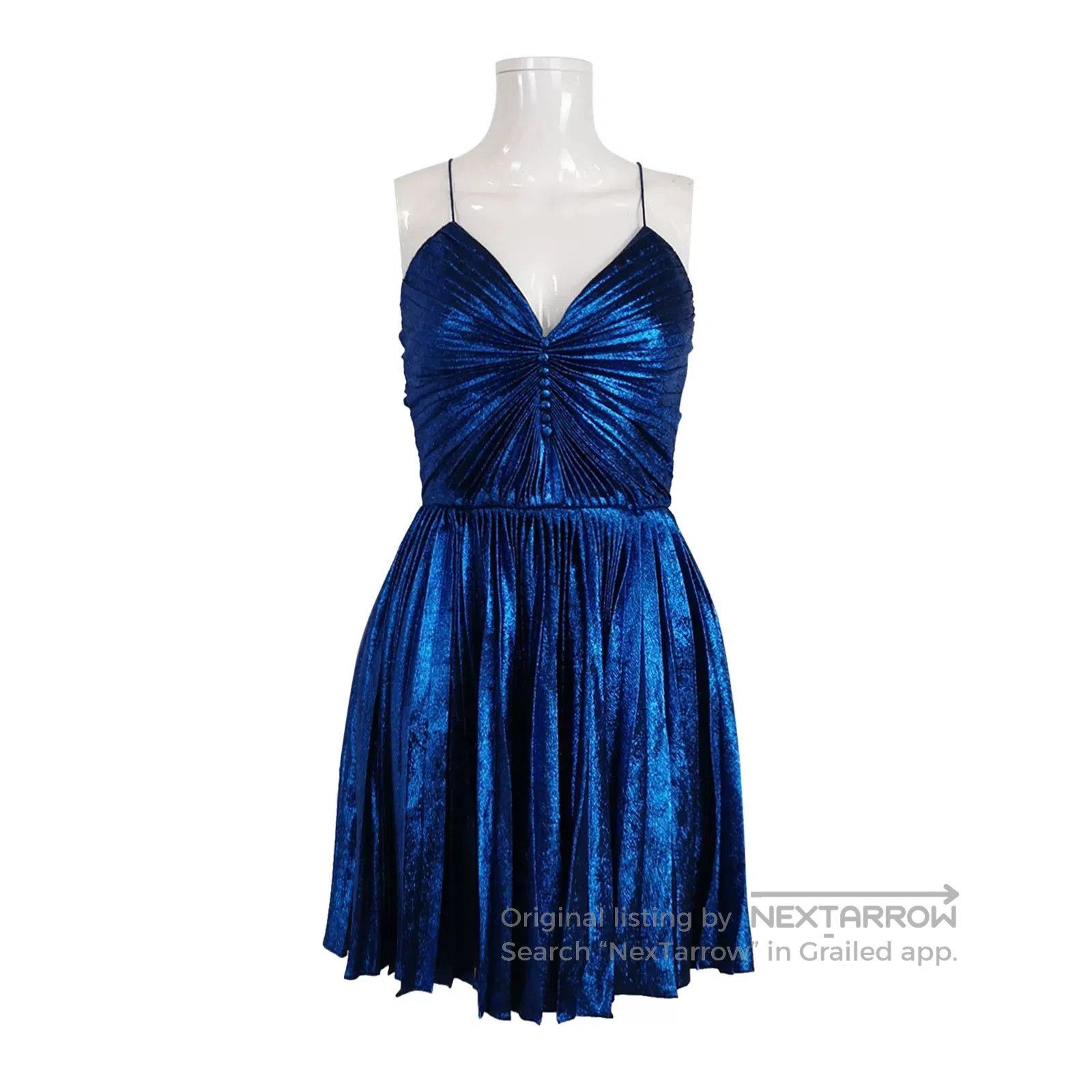 Saint Laurent Paris Saint Laurent Silk Blend Pleated Slip Dress. Size XS / US 0-2 / IT 36-38 - 1 Thumbnail