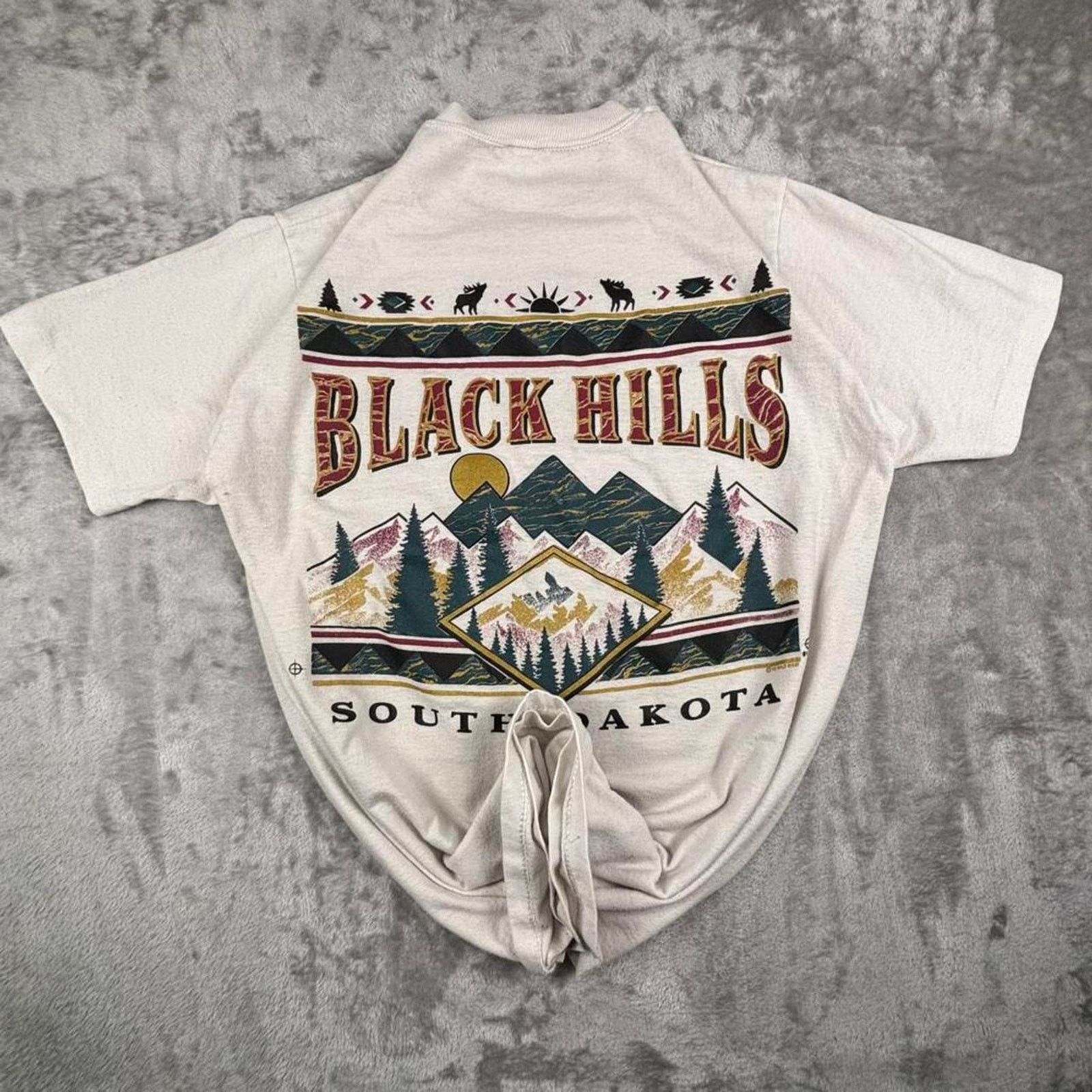 Jerzees VTG Jerzees Utah Black Hills South Dakota tshirt mens M Size US M / EU 48-50 / 2 - 2 Thumbnail