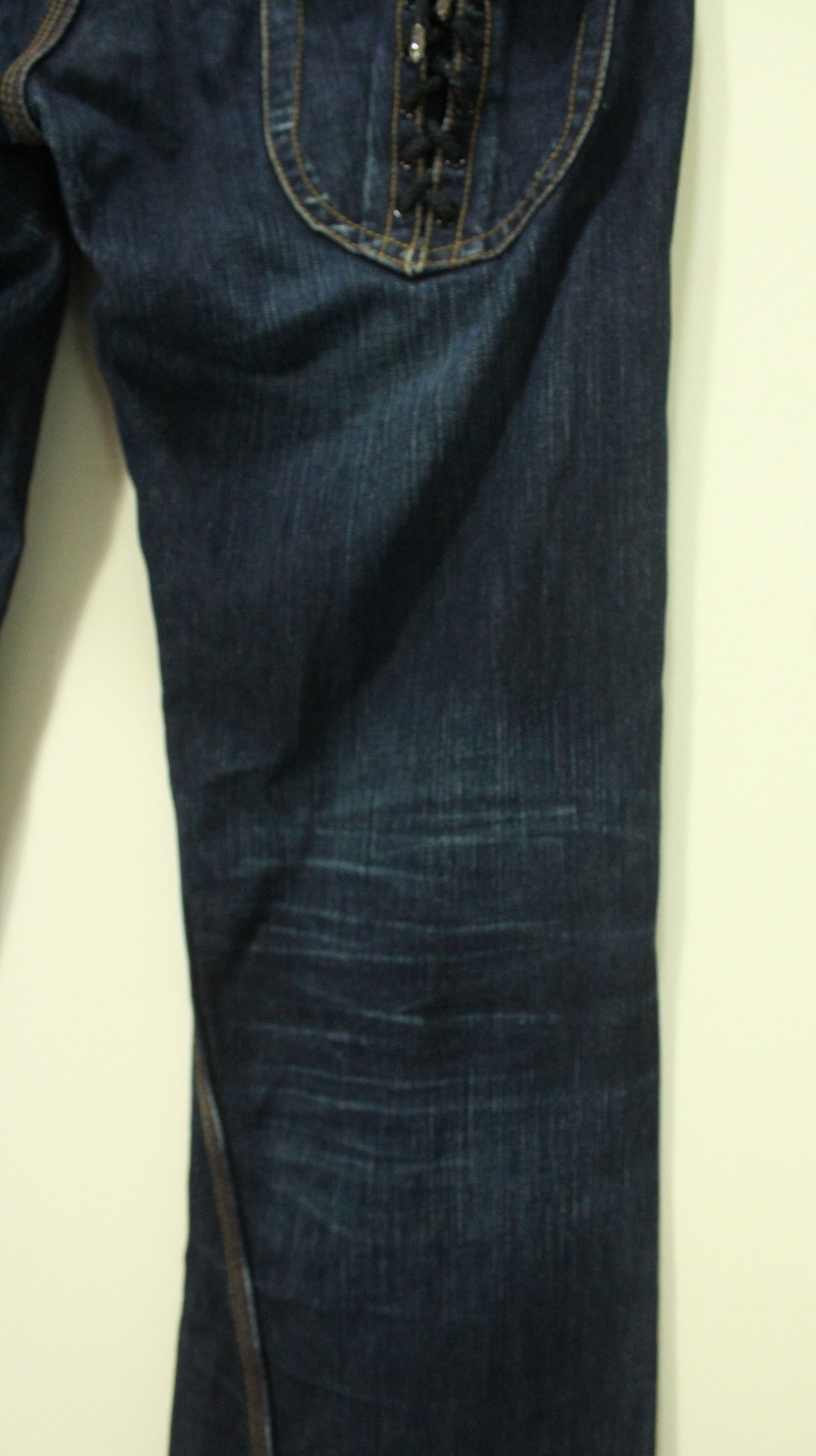 Japanese Brand Leather Pocket Laced Spiral Cut NICOLE CLUB FOR MEN Denim Size US 34 / EU 50 - 12 Thumbnail