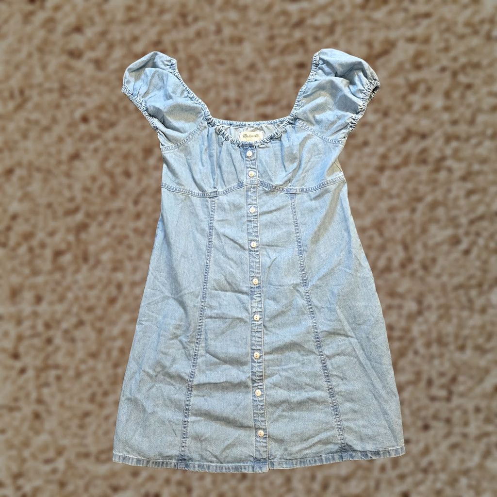 Madewell Madewell Dress Womens Size 2 Blue Chambray Denim Button Up Sheath Casual Capsule Shirt? Size XS / US 0-2 / IT 36-38 - 1 Thumbnail