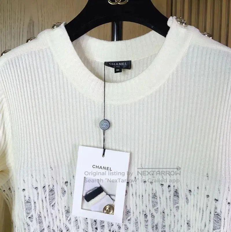 Chanel Chanel Color-Block Wool Blend Long Sleeve Dress . Size S / US 4 / IT 40 - 6 Thumbnail