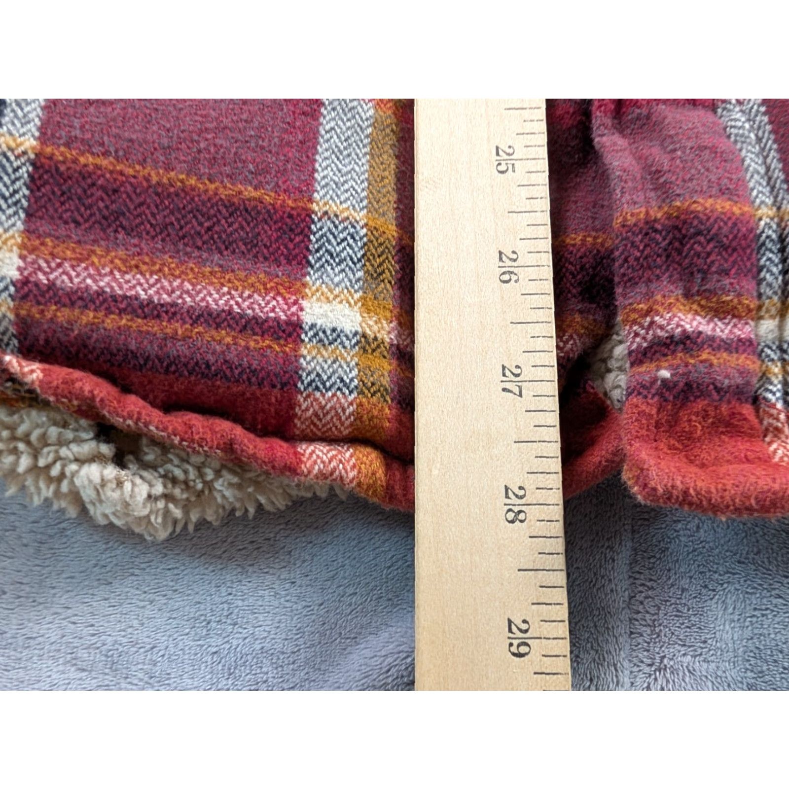 Vintage Legendary Whitetails Sherpa Lined Hooded Flannel Shacket Red Men L Shirt Size US L / EU 52-54 / 3 - 4 Thumbnail