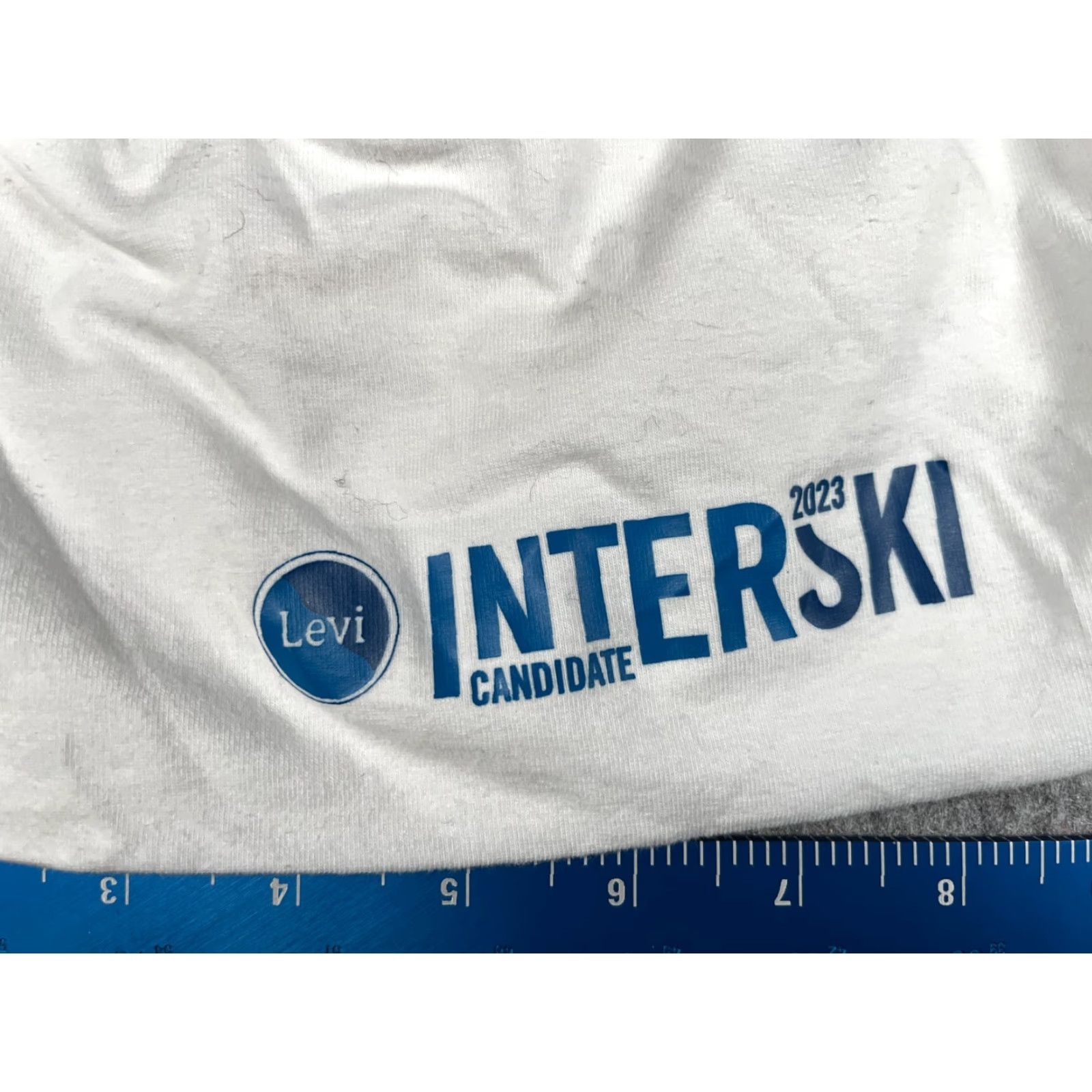 Vintage Interski 2023 Beanie Adult One Size White Knit Cotton Blend Stretch Ski NEW Size ONE SIZE - 2 Thumbnail