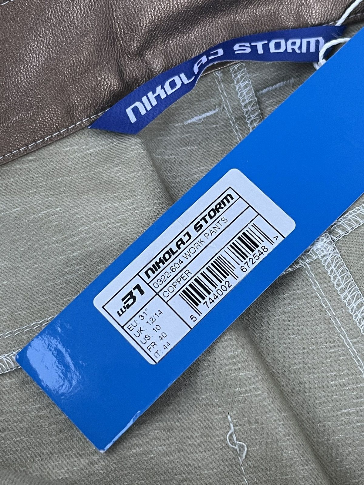 Other !DS! SS22 Nikolaj Storm Copper Work Pants SAMPLE Size US 31 - 21 Thumbnail