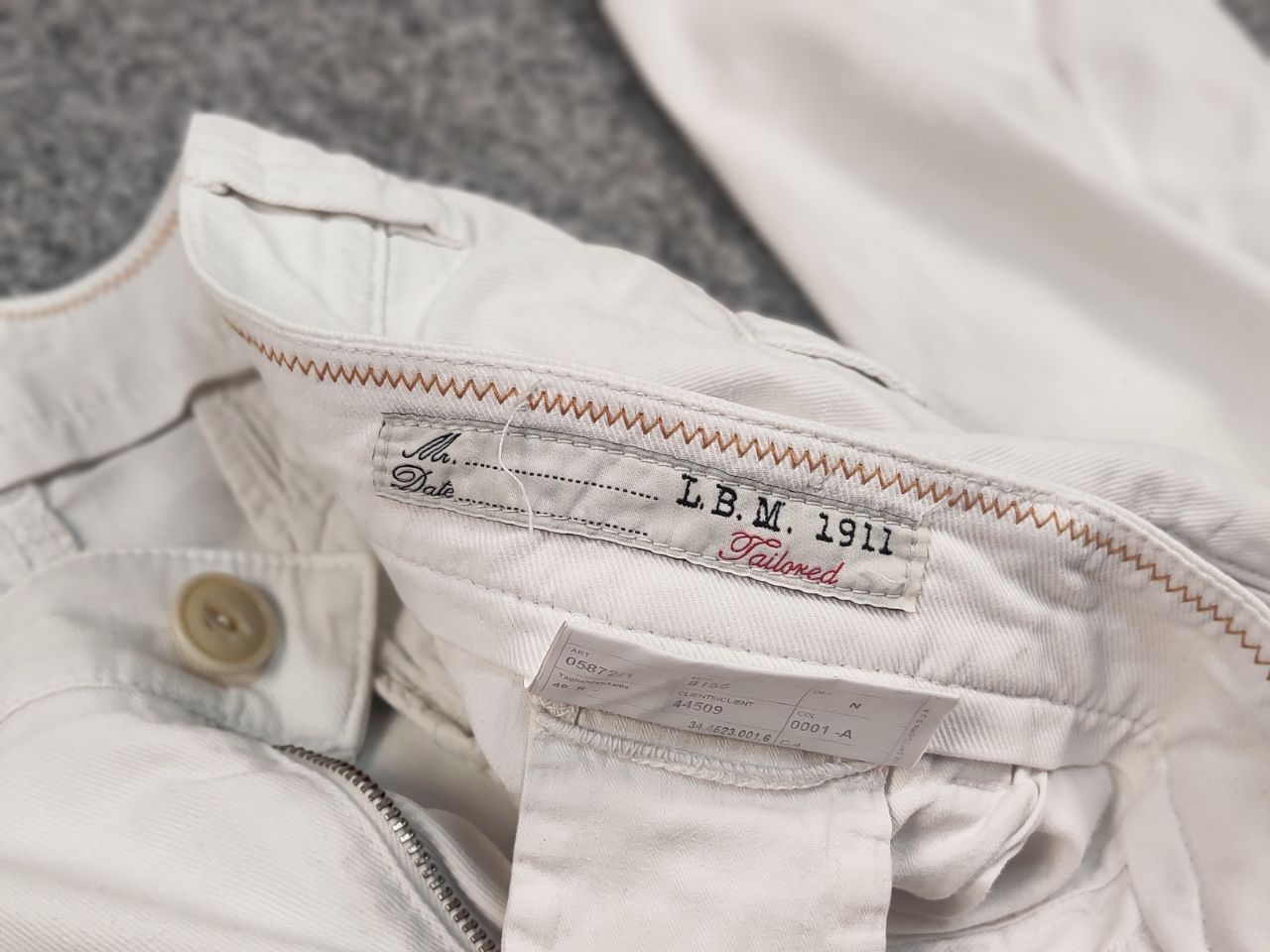 Designer × L.B.M. 1911 L.B.M.1911 Italy Design White Cotton Cargo Trouser Pants Size US 32 / EU 48 - 15 Thumbnail