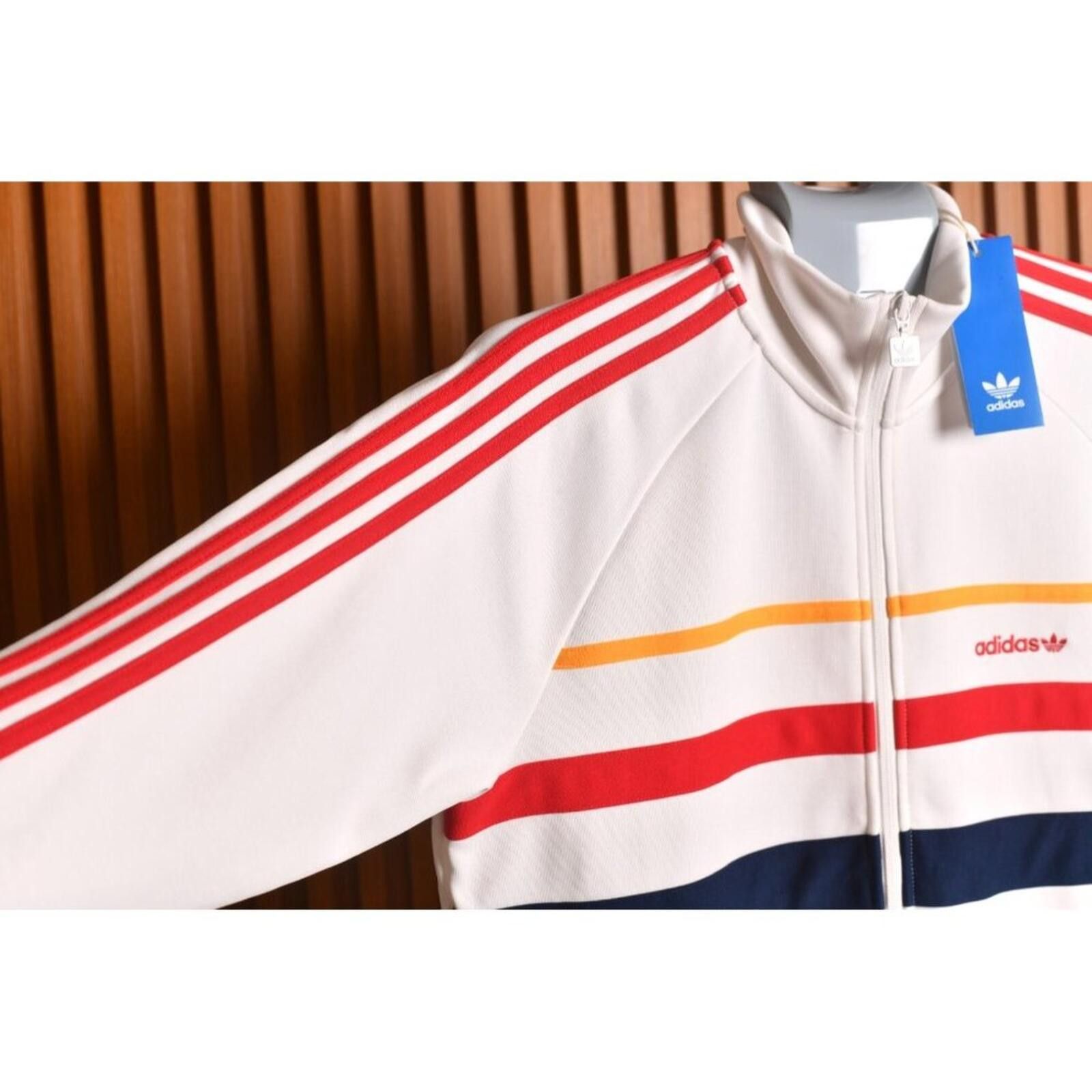 Adidas Adidas 1st Track Top Jacket Retro Small | White | MSRP: $90 Size US S / EU 44-46 / 1 - 8 Thumbnail