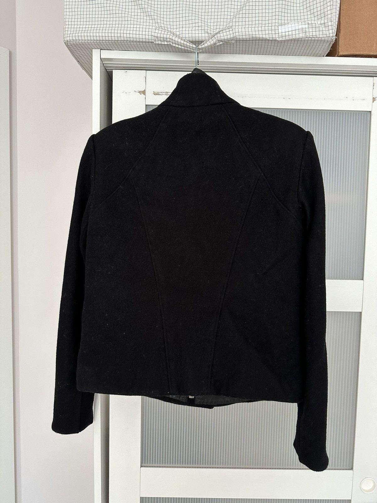 Helmut Lang Wool & Leather Helmut Lang 3 in 1 way Jacket black opium Size S / US 4 / IT 40 - 7 Thumbnail