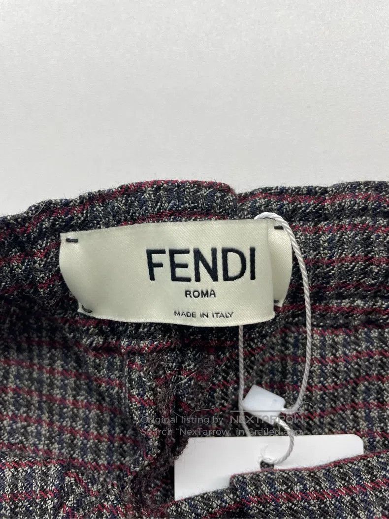 Fendi Fendi Monogrammed satin women's pants Size 42" / US 20 - 3 Thumbnail