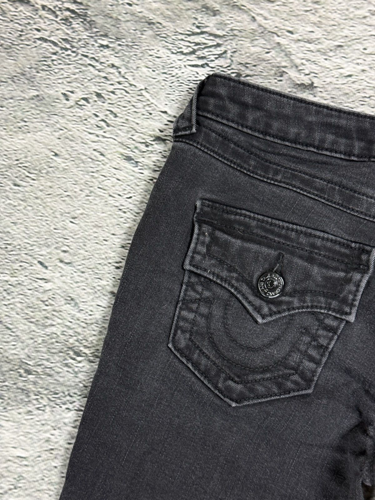 True Religion True Religion bootcut jeans black thick stitching Y2K Becca Size 25" / US 0 / IT 36 - 3 Thumbnail