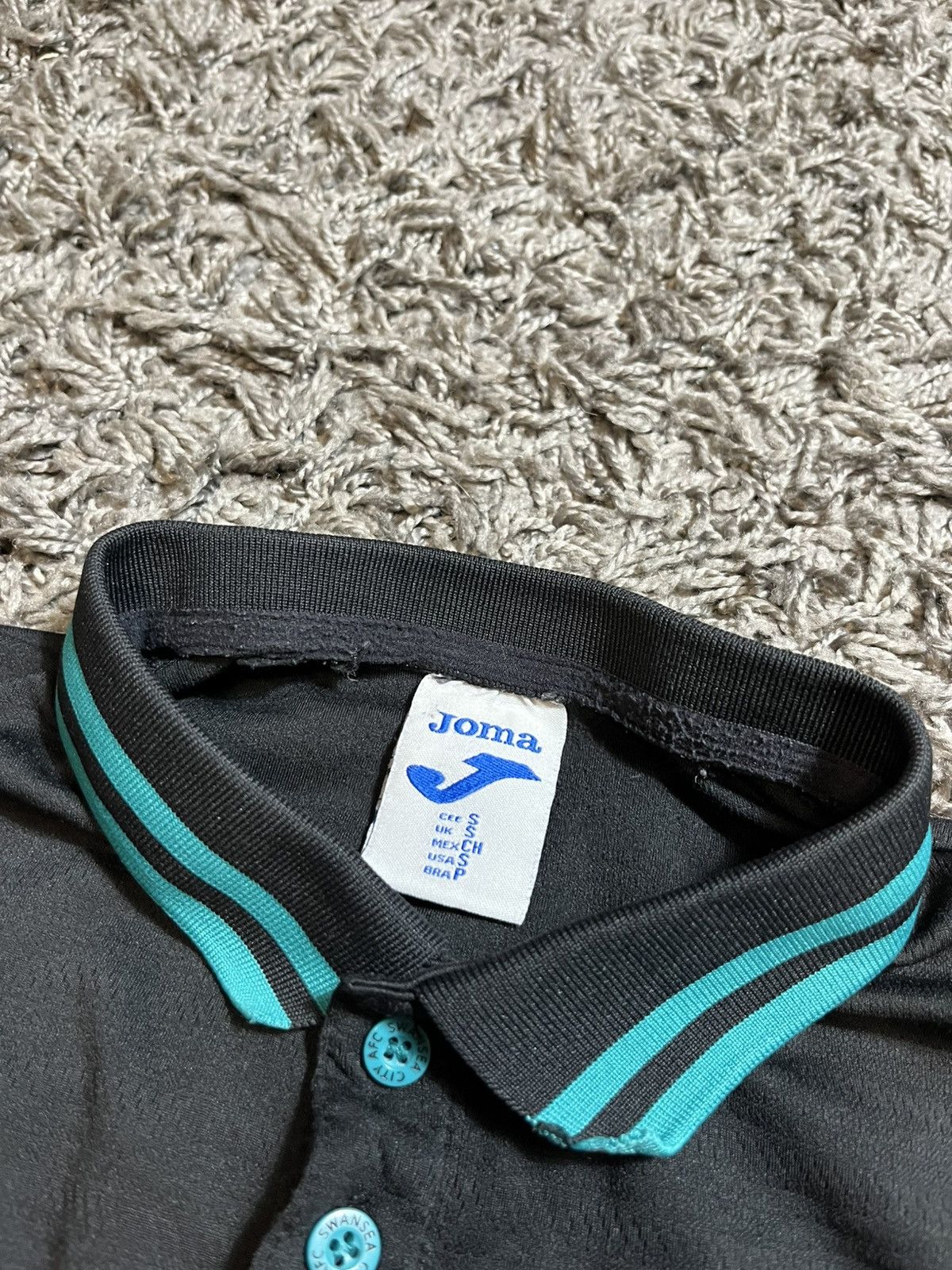 Joma SWANSEA CITY JOMA 2022/23 FOOTBALL TRIKOT POLO T-SHIRT Size US S / EU 44-46 / 1 - 4 Thumbnail