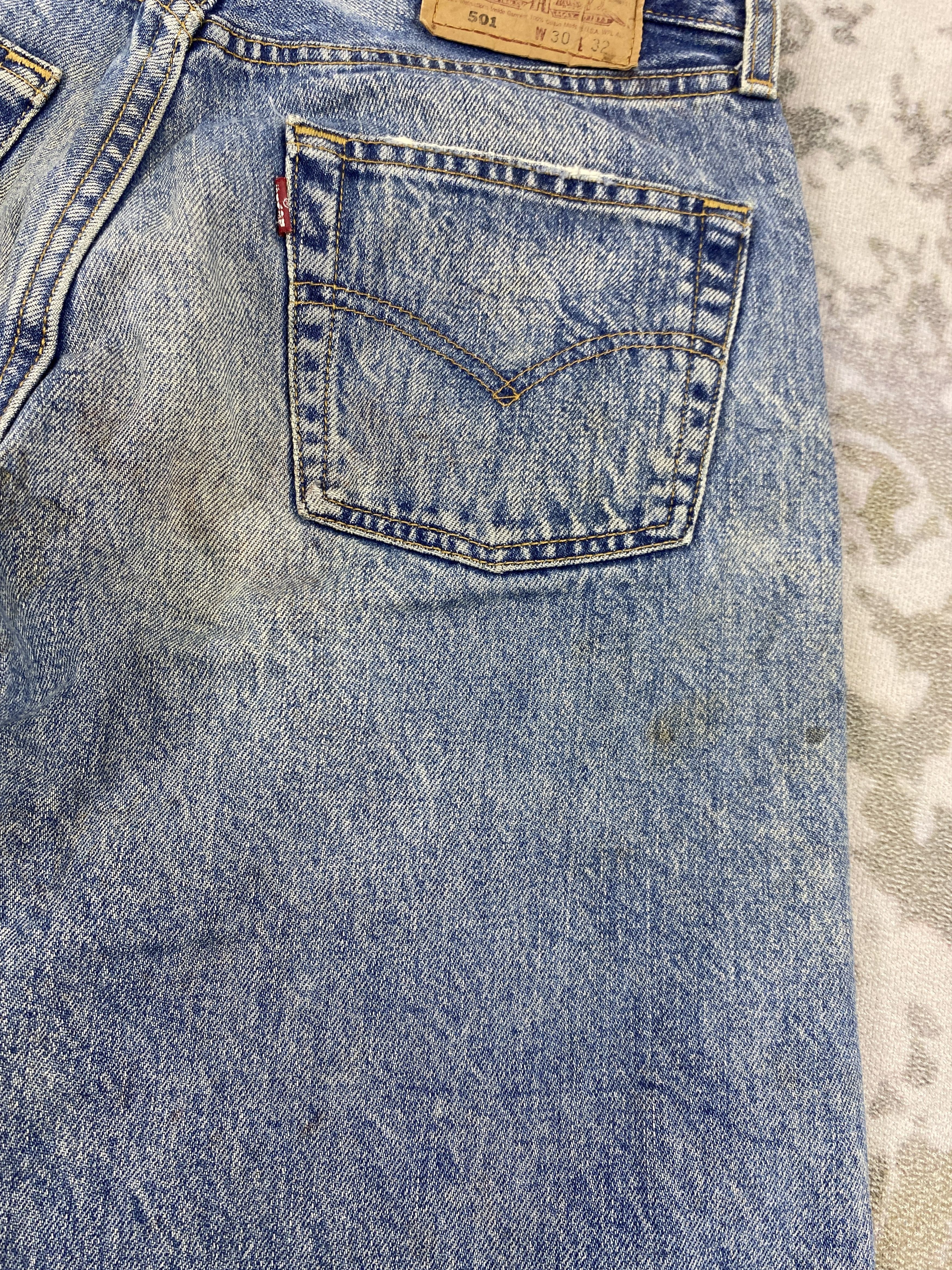 Levi's Faded Blue Vintage Levi's 501 Shorts 29x13.5 Denim- JN3666 Size US 29 - 12 Thumbnail