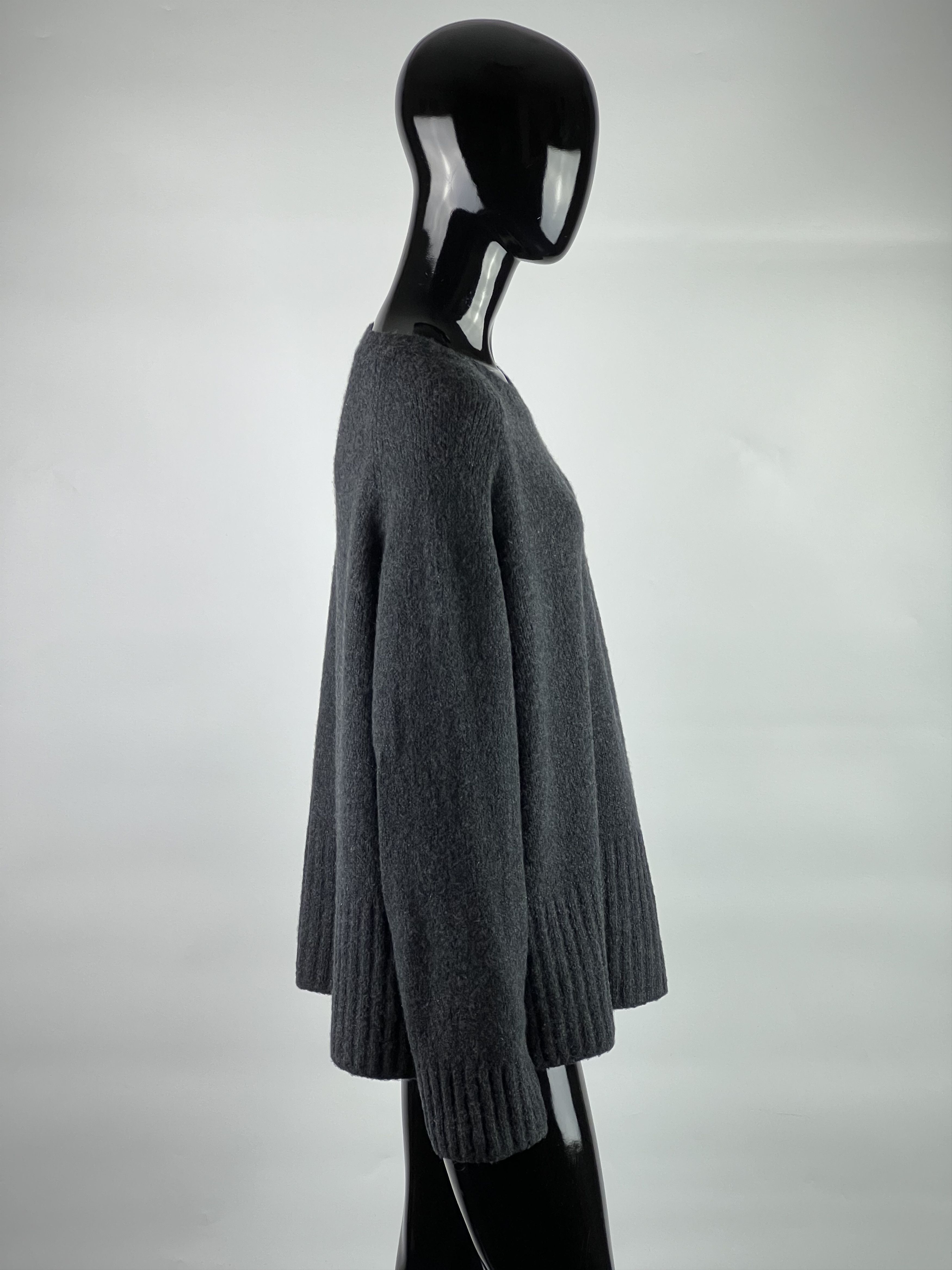 6397 6397 Women's Gray Cashmere Sweater Jumper Size M Oversized Size M / US 6-8 / IT 42-44 - 2 Thumbnail