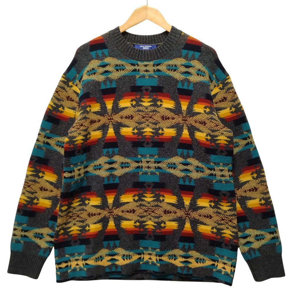 Junya Watanabe Sweater Native American pattern wool knit Multicolor Size US M / EU 48-50 / 2 - 1 Thumbnail