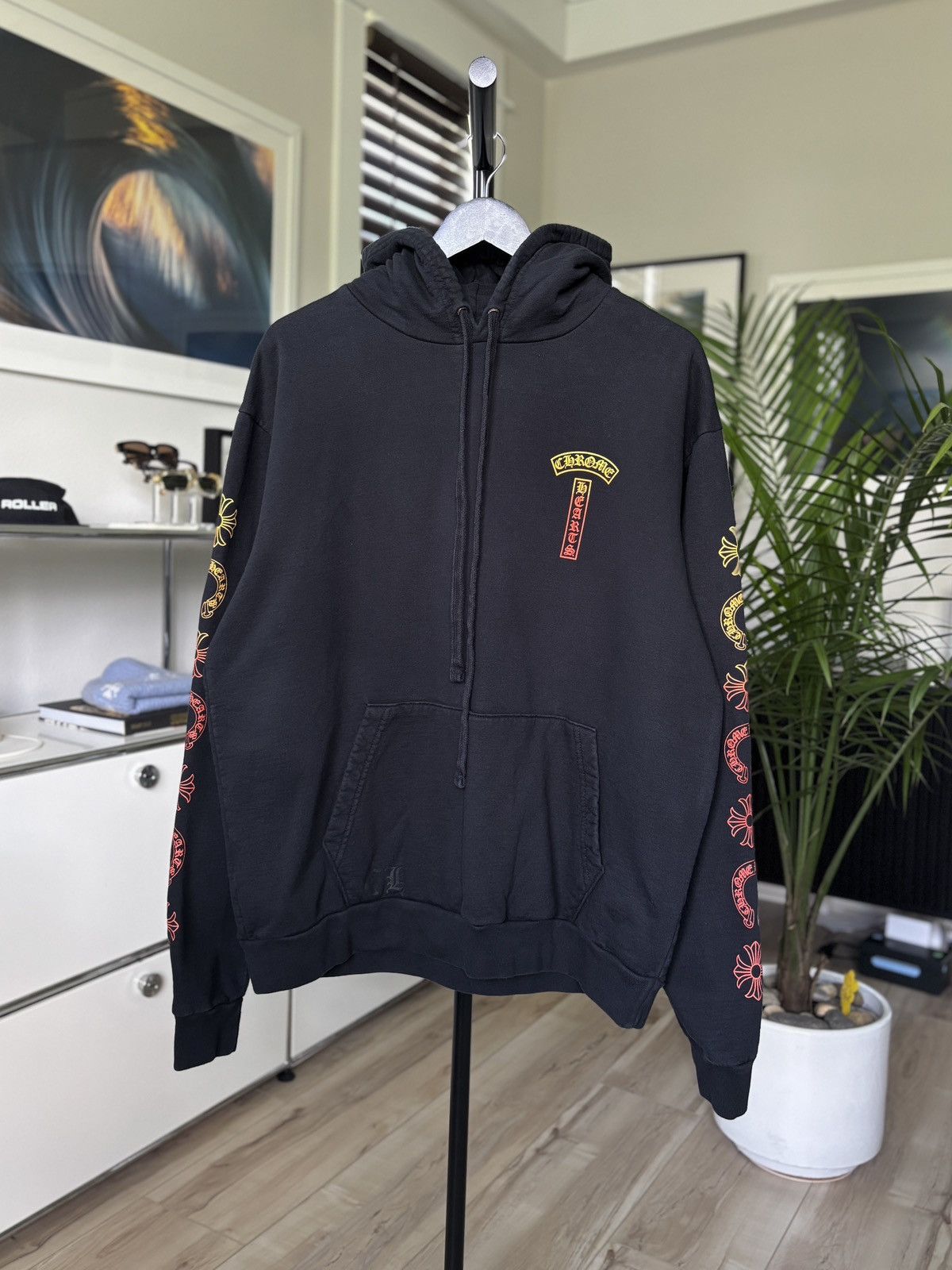 Chrome Hearts CHROME HEARTS | SUNSET T BAR LOGO HOODIE Size US M / EU 48-50 / 2 - 3 Thumbnail