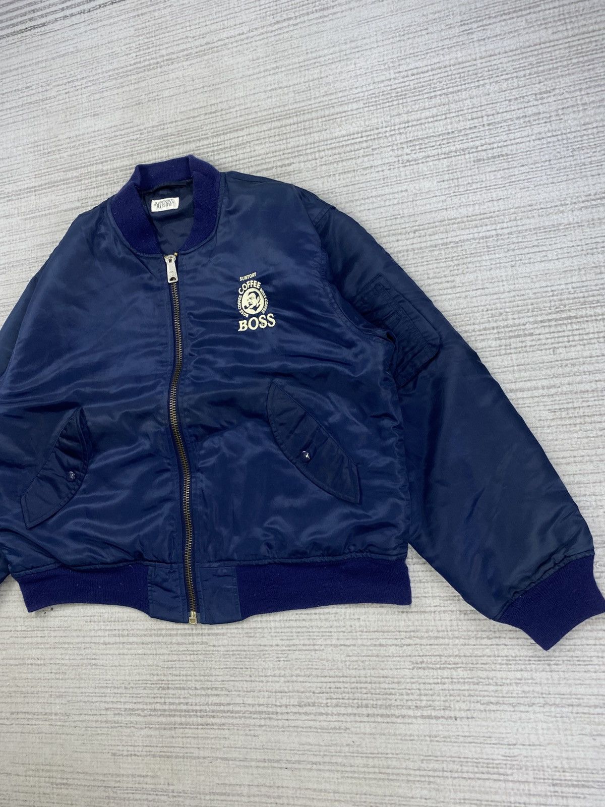Japanese Brand Vintage Suntory Coffee Back Print Bombers Jacket Size US XL / EU 56 / 4 - 4 Thumbnail