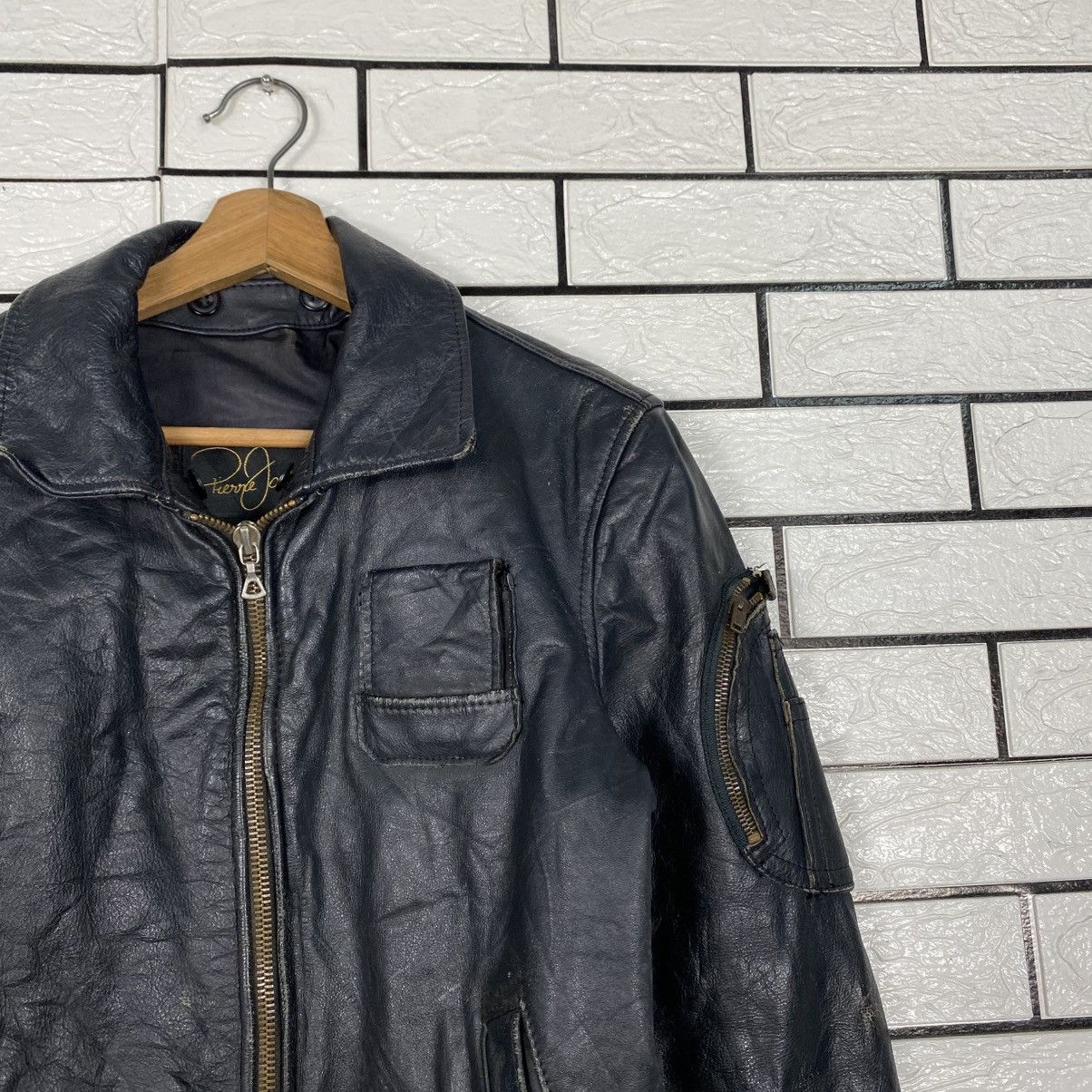 Japanese Brand Rare Vintage Pierre Jacques Genuine Leather Jacket Size US S / EU 44-46 / 1 - 7 Thumbnail