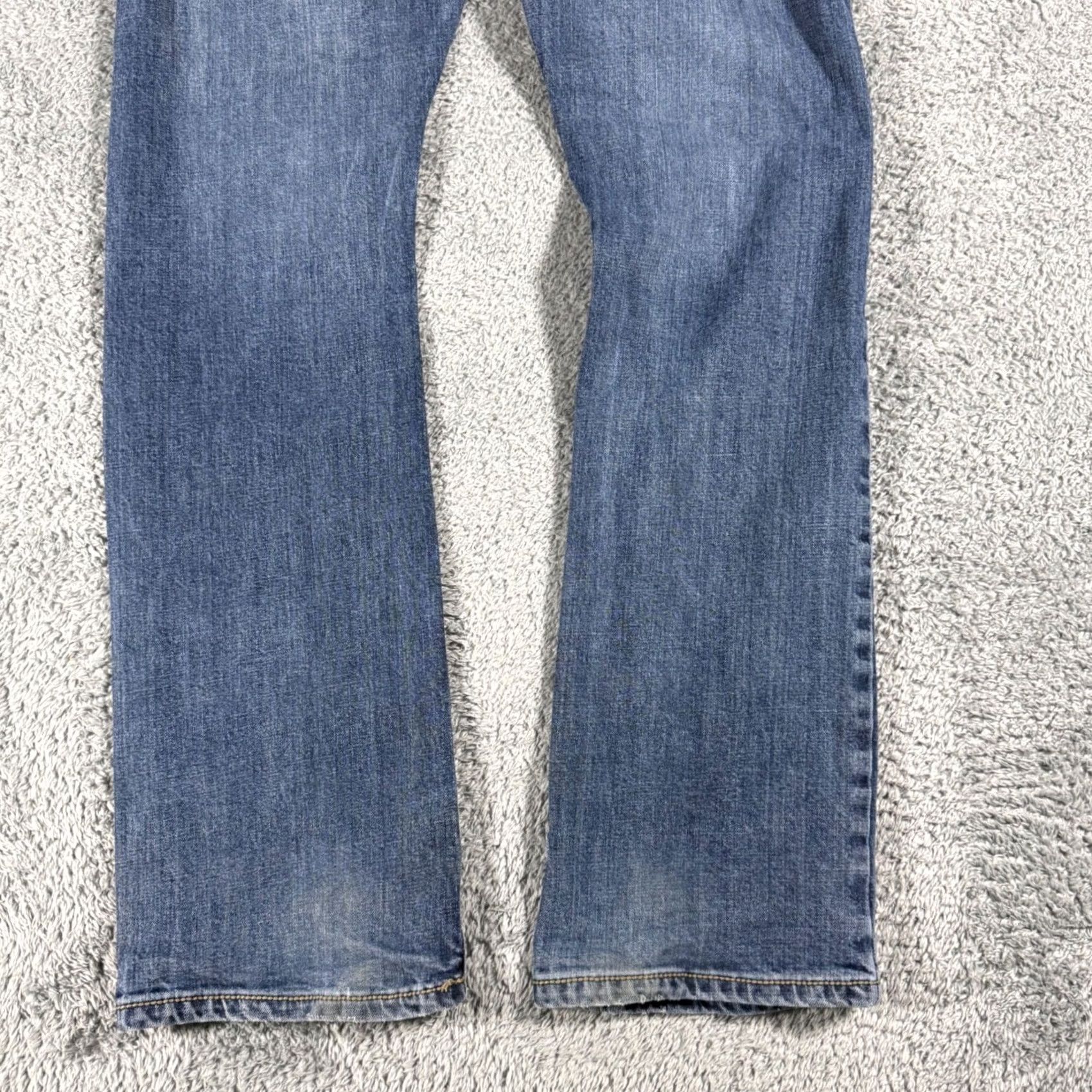 Wrangler Wrangler Jeans Mens 32x33 Bootcut Slim 5-Pocket Denim Western Light Blue Size US 32 / EU 48 - 7 Thumbnail