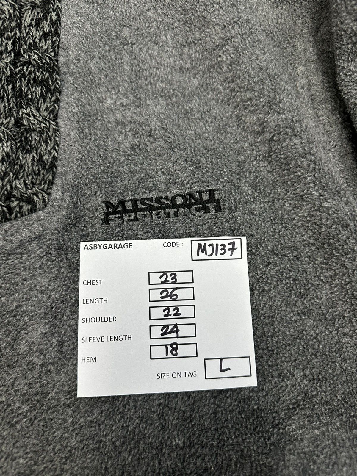 Missoni Missoni Sportact Fleece Fullneck Sweatshirt MJ137 Size US M / EU 48-50 / 2 - 12 Thumbnail