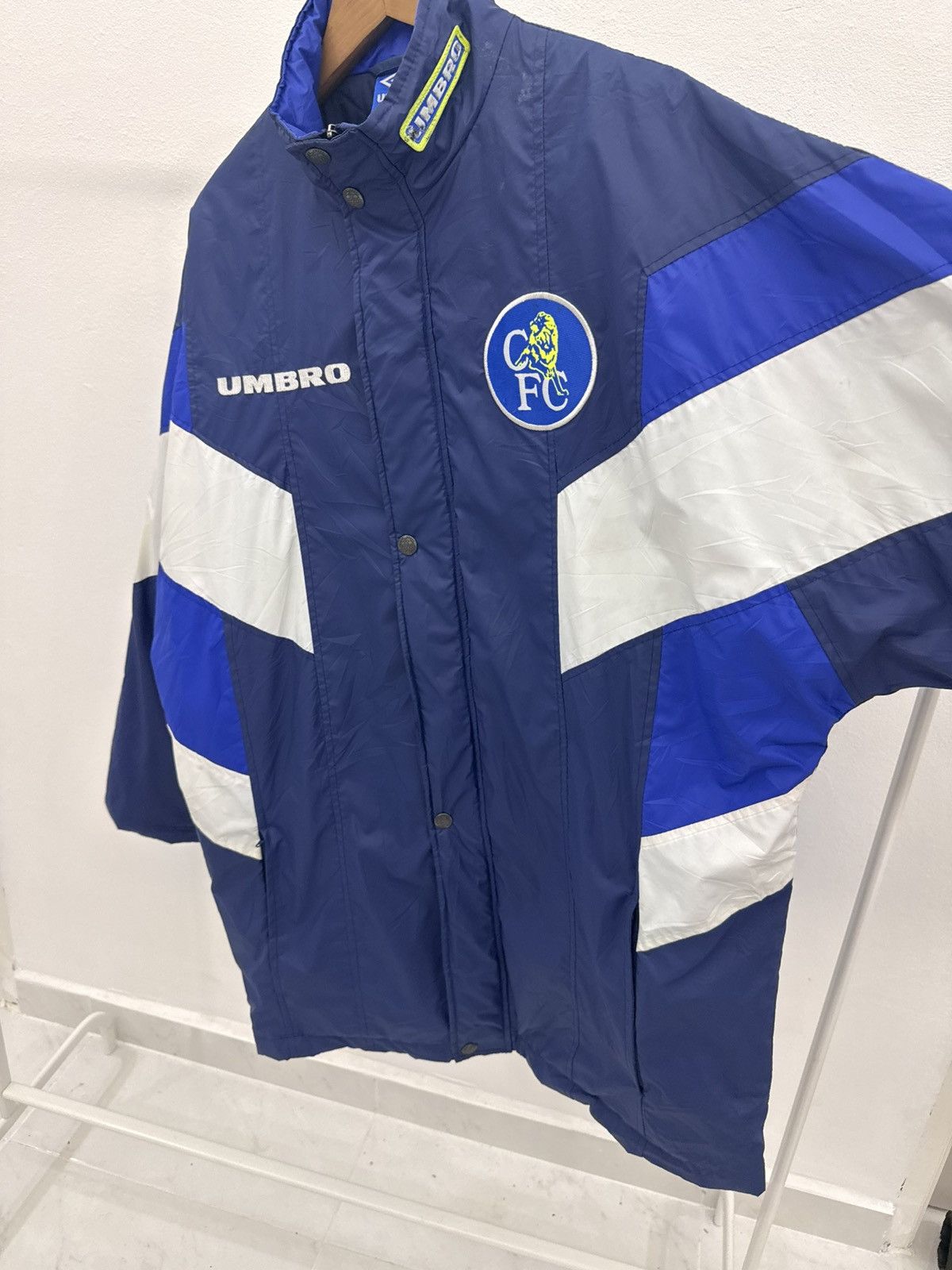 Chelsea Soccer Vintage Rare 97/98 UMBRO Chelsea FC Football Training Jacket Size US L / EU 52-54 / 3 - 4 Thumbnail