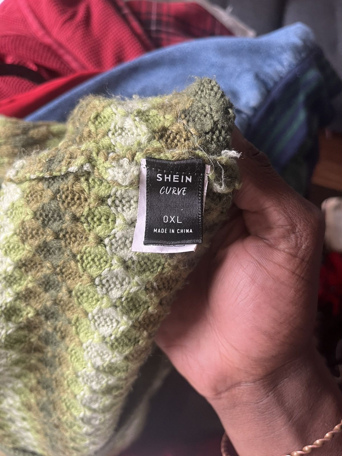 Shein Green and White SHEIN Cardigan with a preppy, indie vibe Size M / US 6-8 / IT 42-44 - 3 Thumbnail