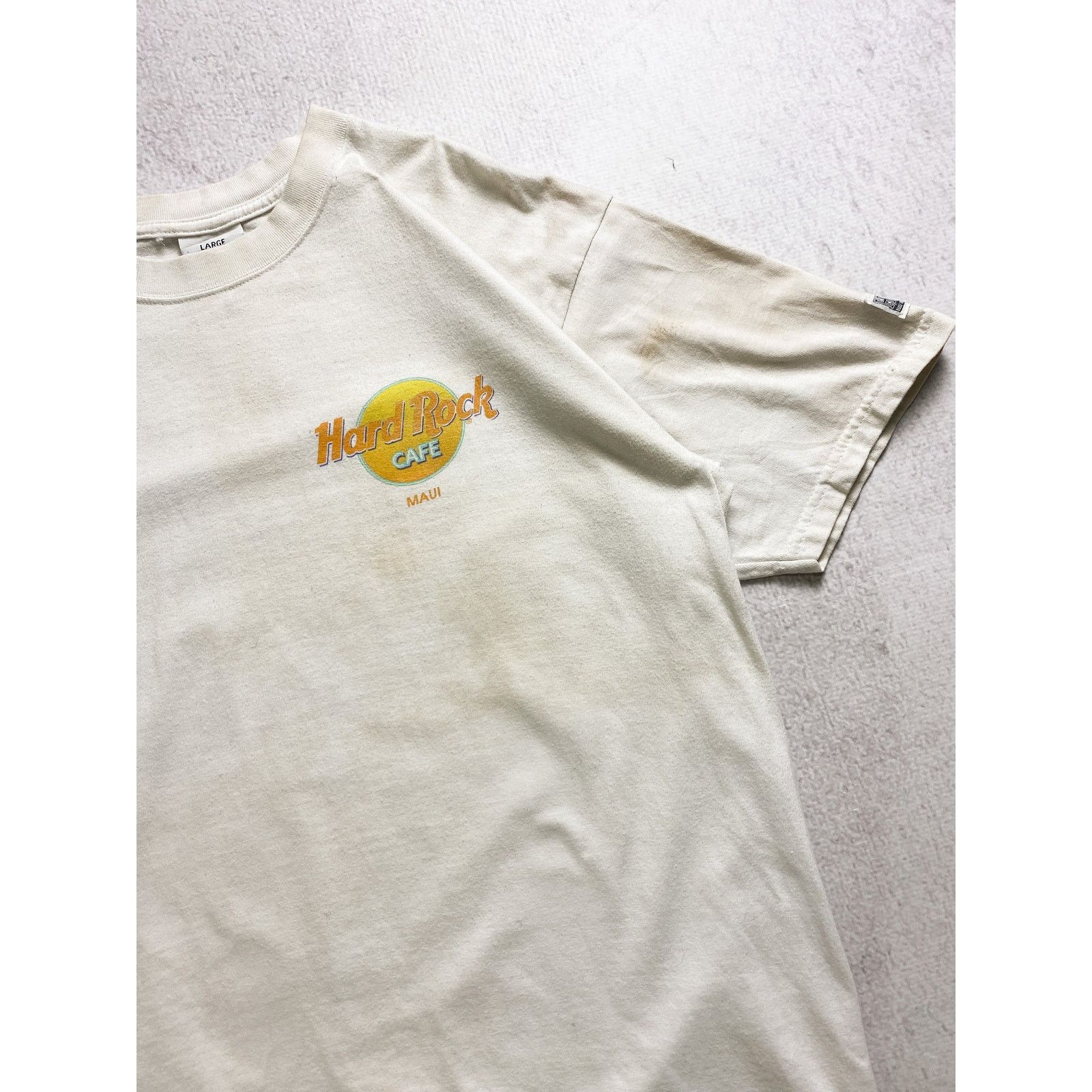 Hard Rock Cafe Vintage 90s Hard Rock Cafe Crewneck T-Shirt - Men's Large Size US L / EU 52-54 / 3 - 4 Thumbnail