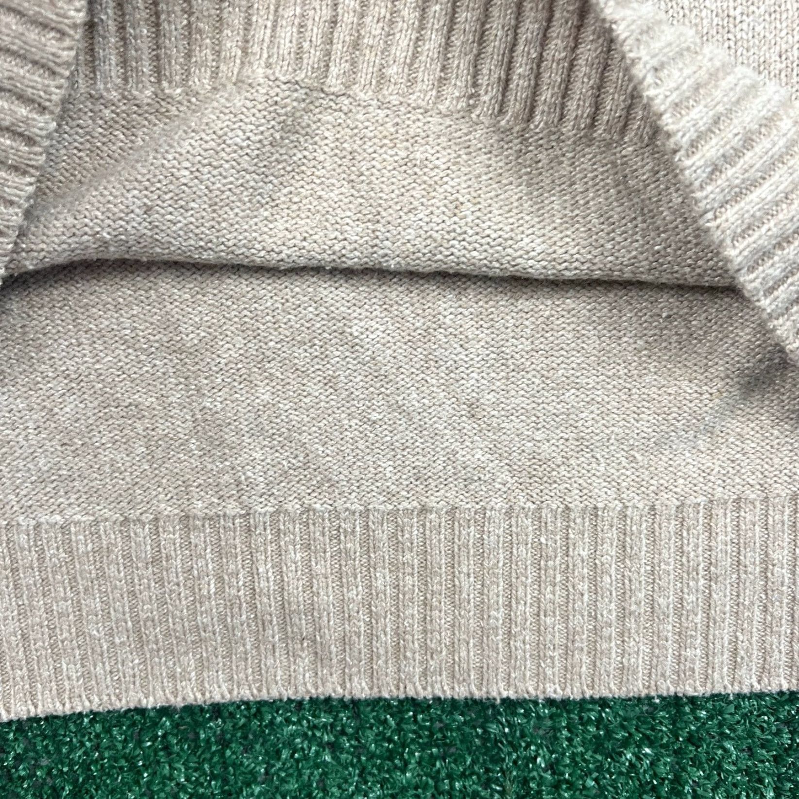 Peter Millar Peter Millar Mens Sweater XXL Beige Shawl Collar Cotton Silk Flax Viscose Preppy Size US XXL / EU 58 / 5 - 5 Thumbnail