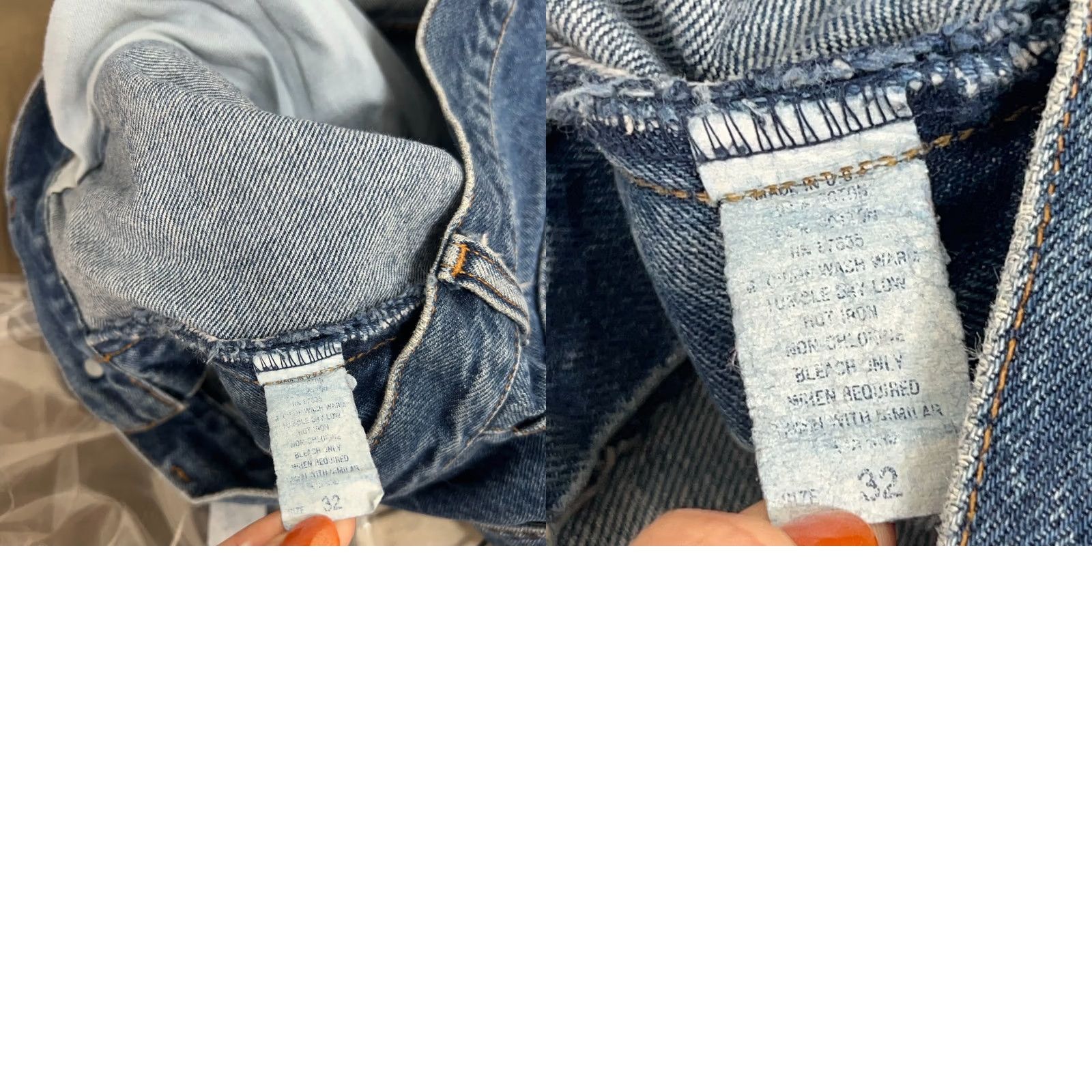 Ralph Lauren Vintage Ralph Lauren Jeans Mens 32 Blue Denim Tapered Distressed 90s Polo Jeans Size US XS / EU 42 / 0 - 10 Thumbnail