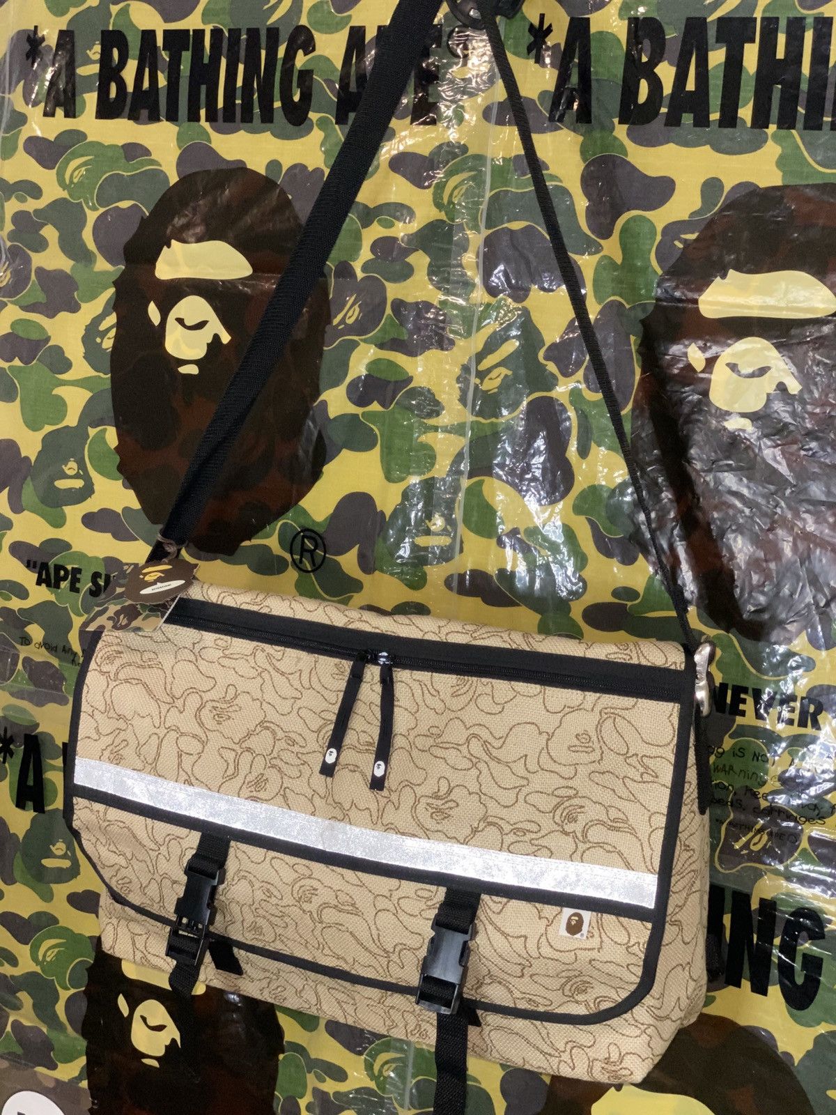 Bape Bape Neon Camo Hemp Bag Size ONE SIZE - 2 Thumbnail