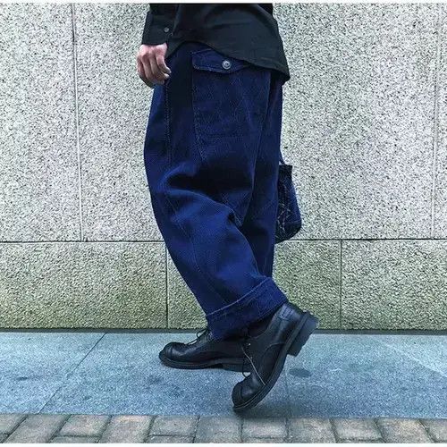 Other 20AW Indigo Union Japan Blue Patchwork Handmade Kendo Pants Size US 32 / EU 48 - 4 Thumbnail
