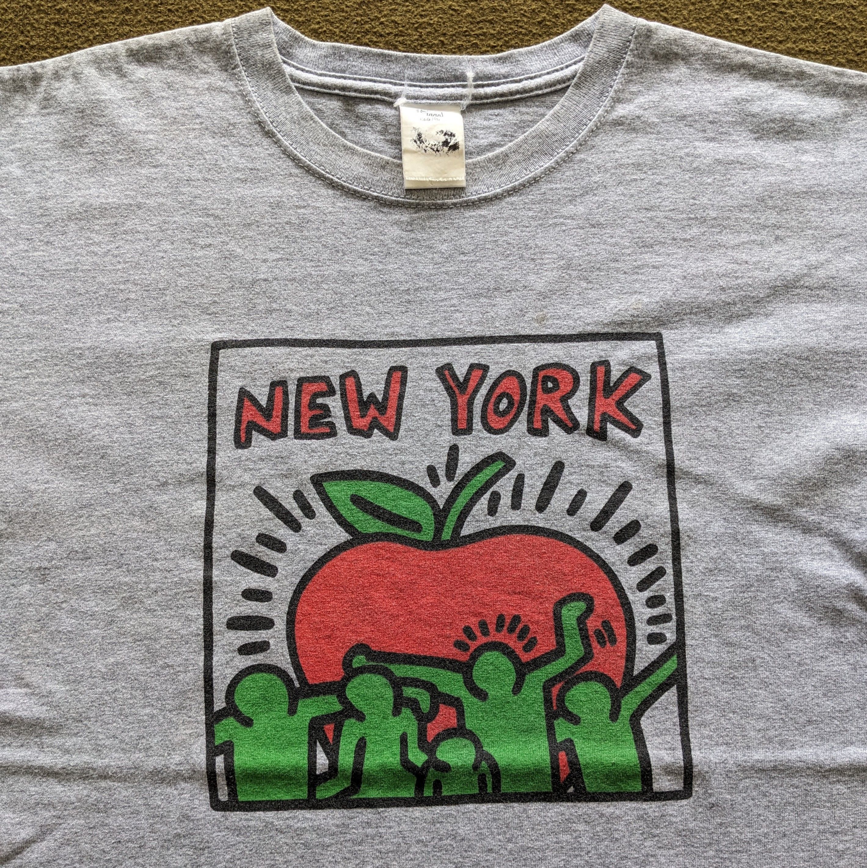 Vintage Vintage KEITH HARING New York Art T-shirt Size US M / EU 48-50 / 2 - 2 Thumbnail
