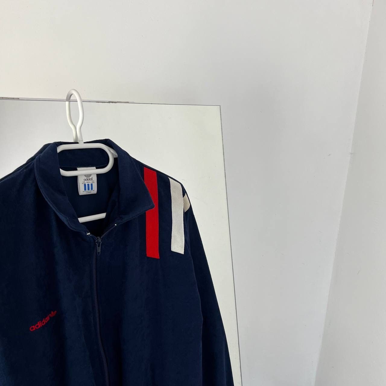 Vintage Vintage 90s Adidas Made in UK Zip Up Retro Track Jacket Size US S / EU 44-46 / 1 - 2 Thumbnail