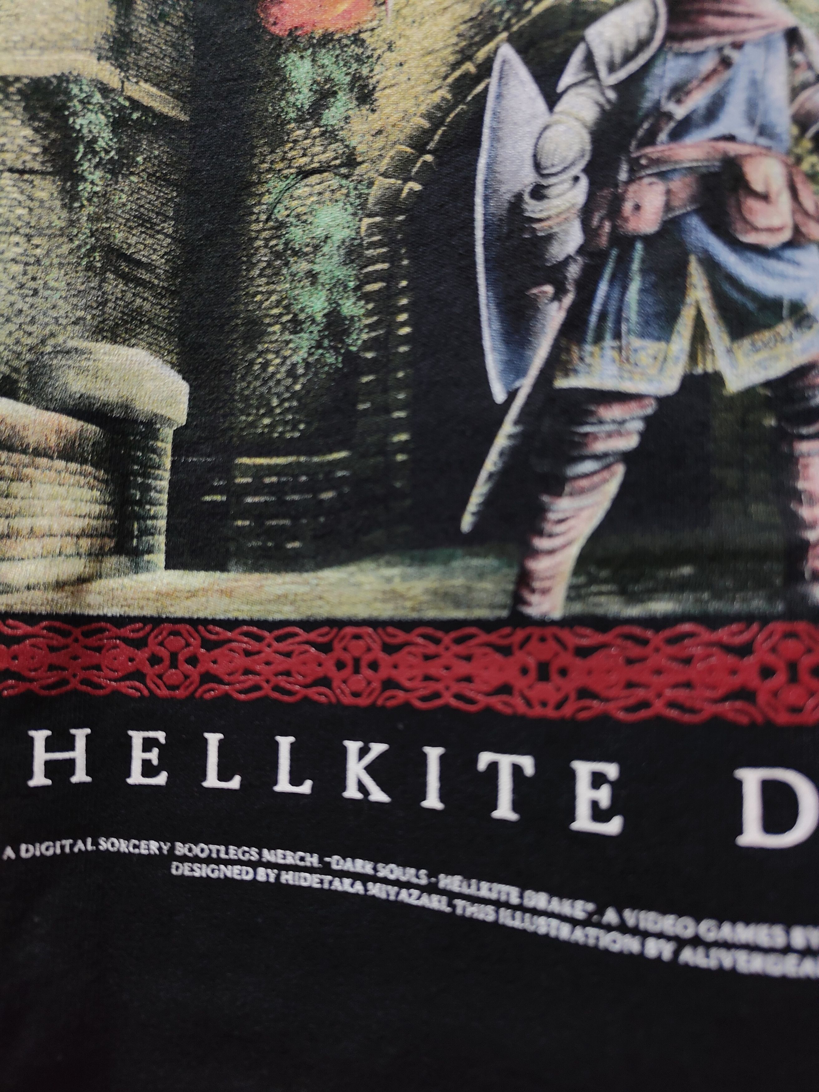 Playstation Dark Souls "Hellkite Drake" T-shirt Size US XL / EU 56 / 4 - 6 Thumbnail