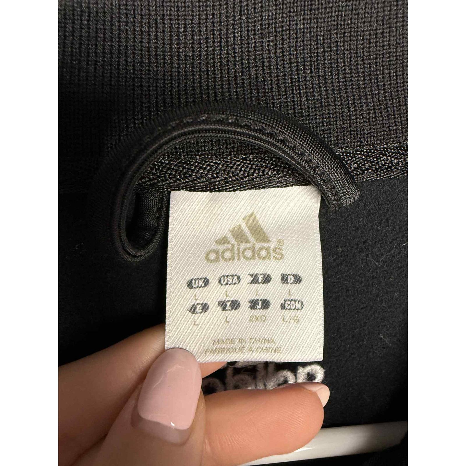 Adidas Adidas 3-Striped Track Jacket Black/White Men's Size Large Size US L / EU 52-54 / 3 - 4 Thumbnail