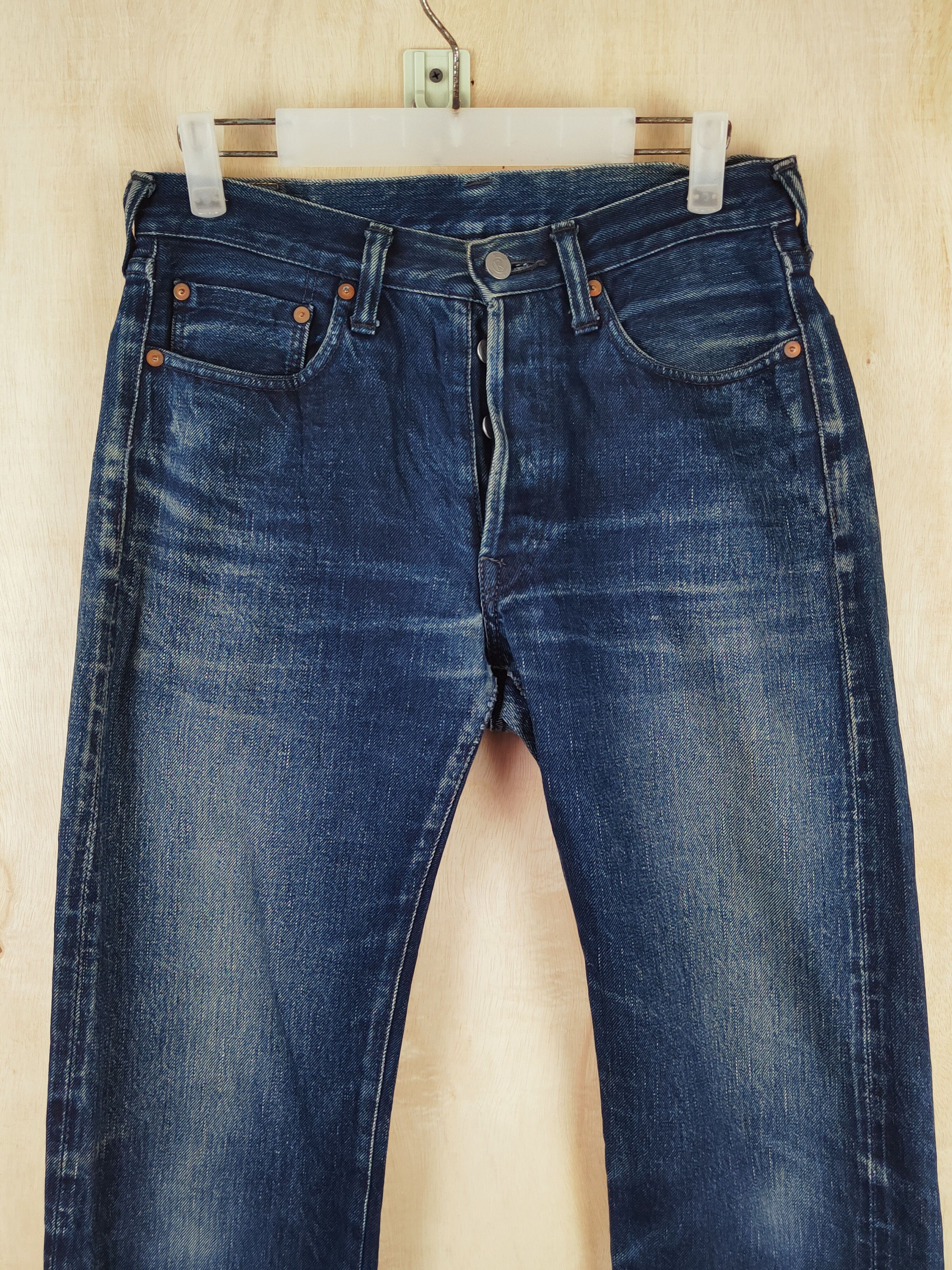 45rpm DL R Dark Blue Distressed Ripped Jeans #2668 Size US 30 / EU 46 - 2 Thumbnail