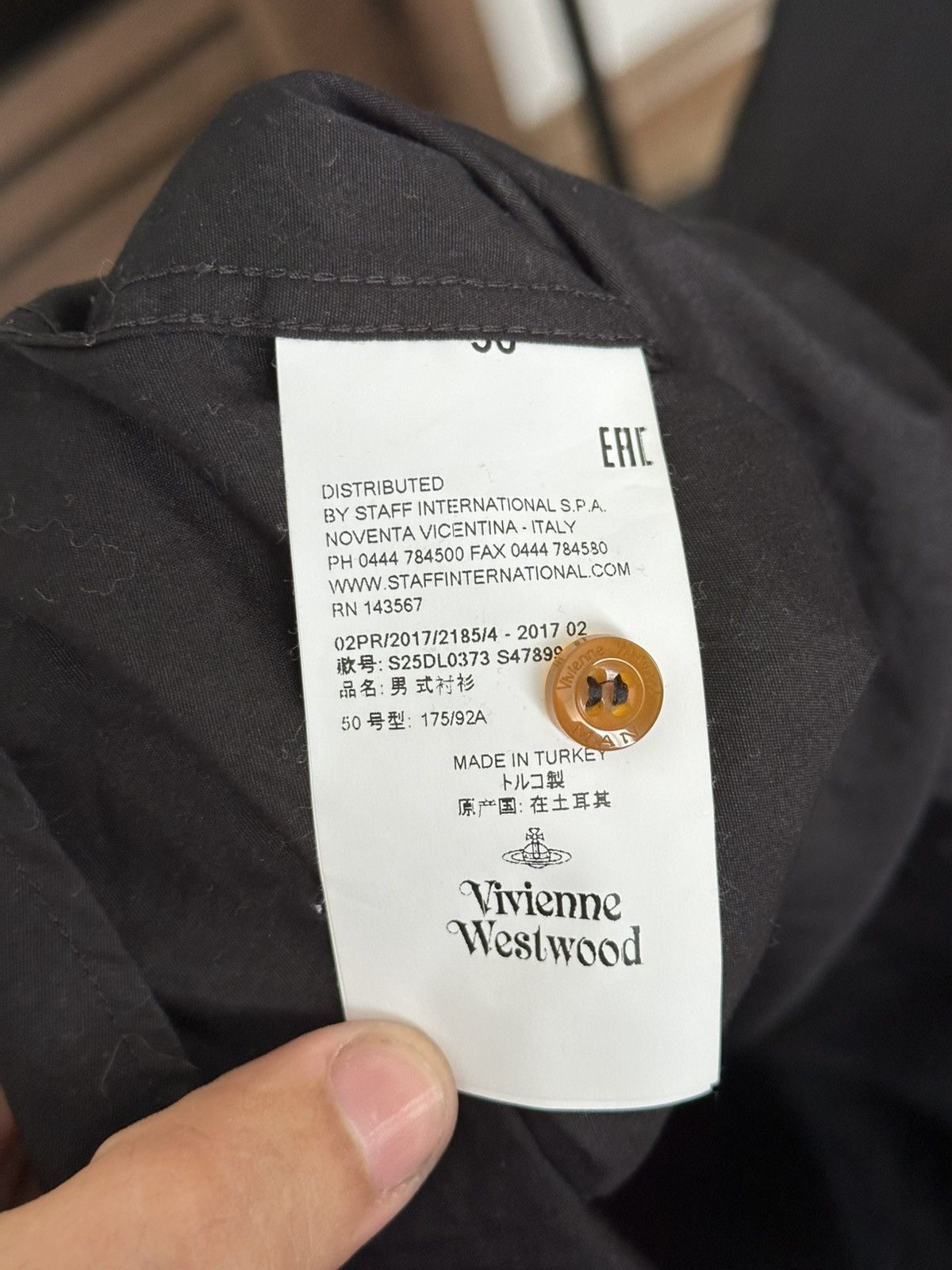 Vivienne Westwood Vivienne Westwood Shirt Button Up Long Sleeve Size US M / EU 48-50 / 2 - 12 Thumbnail