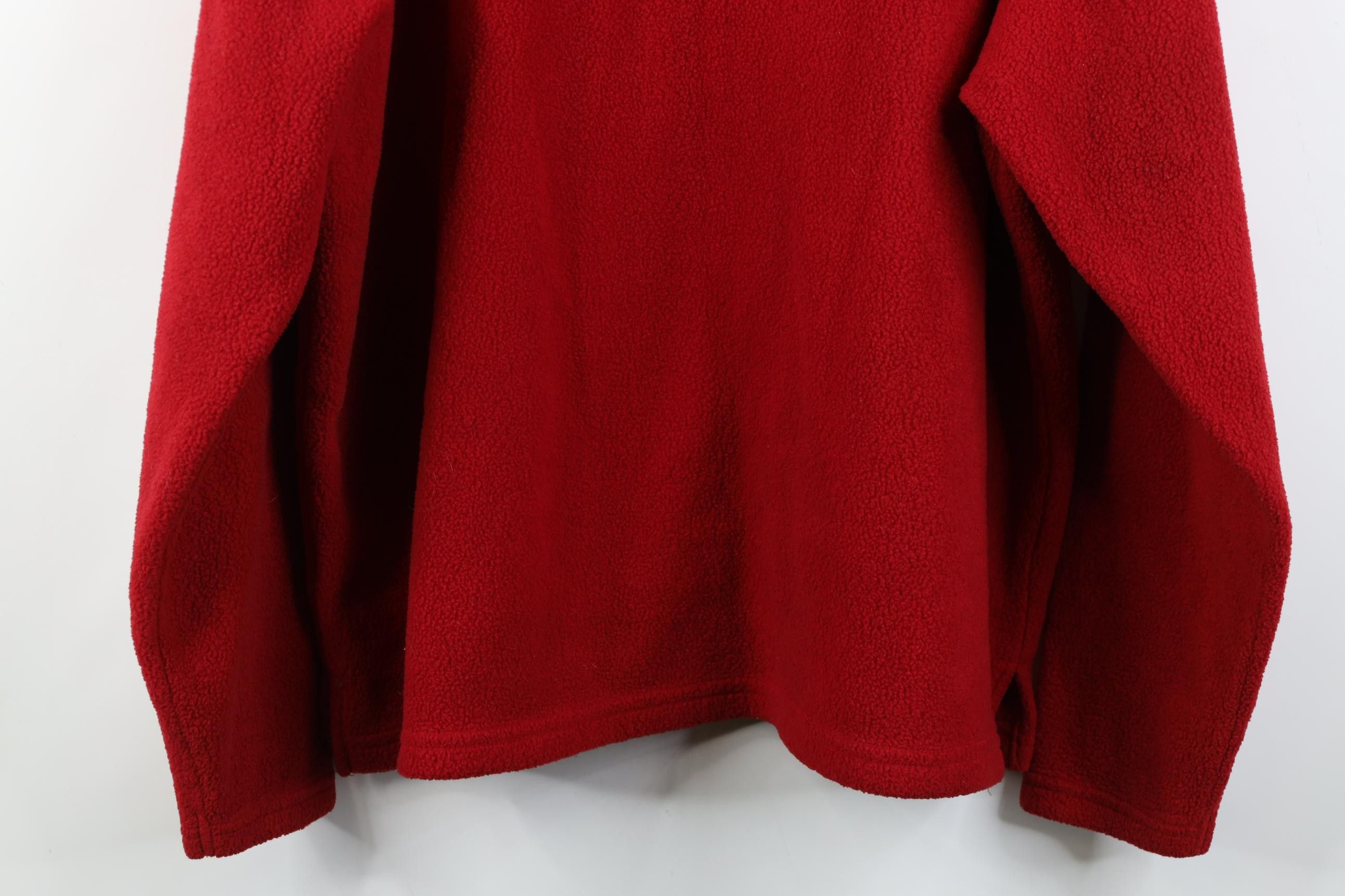Vintage Vintage 90s Streetwear Blank Fleece Crewneck Sweater Red Size US XXL / EU 58 / 5 - 9 Thumbnail